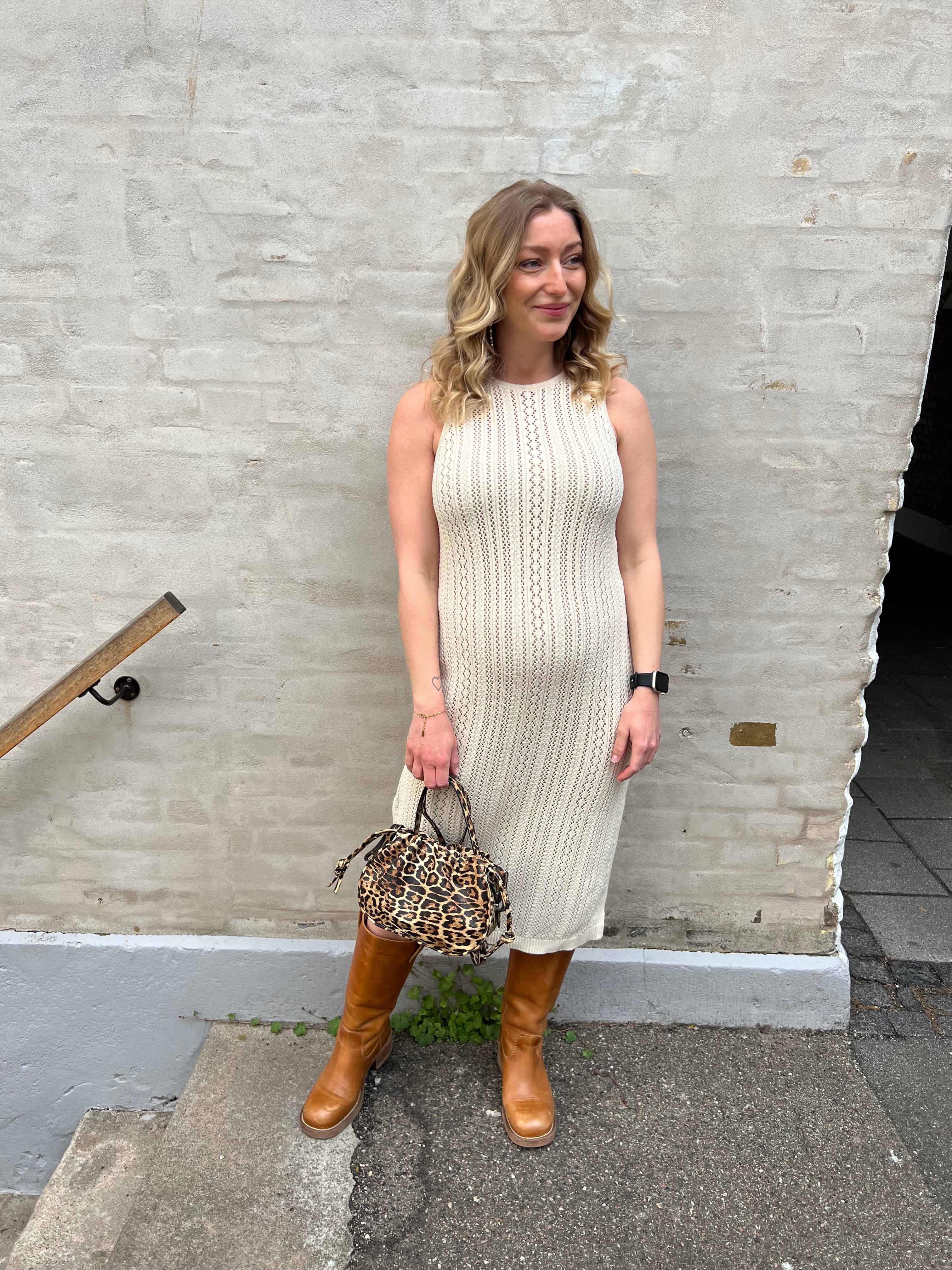Nuka knit midi dress birch