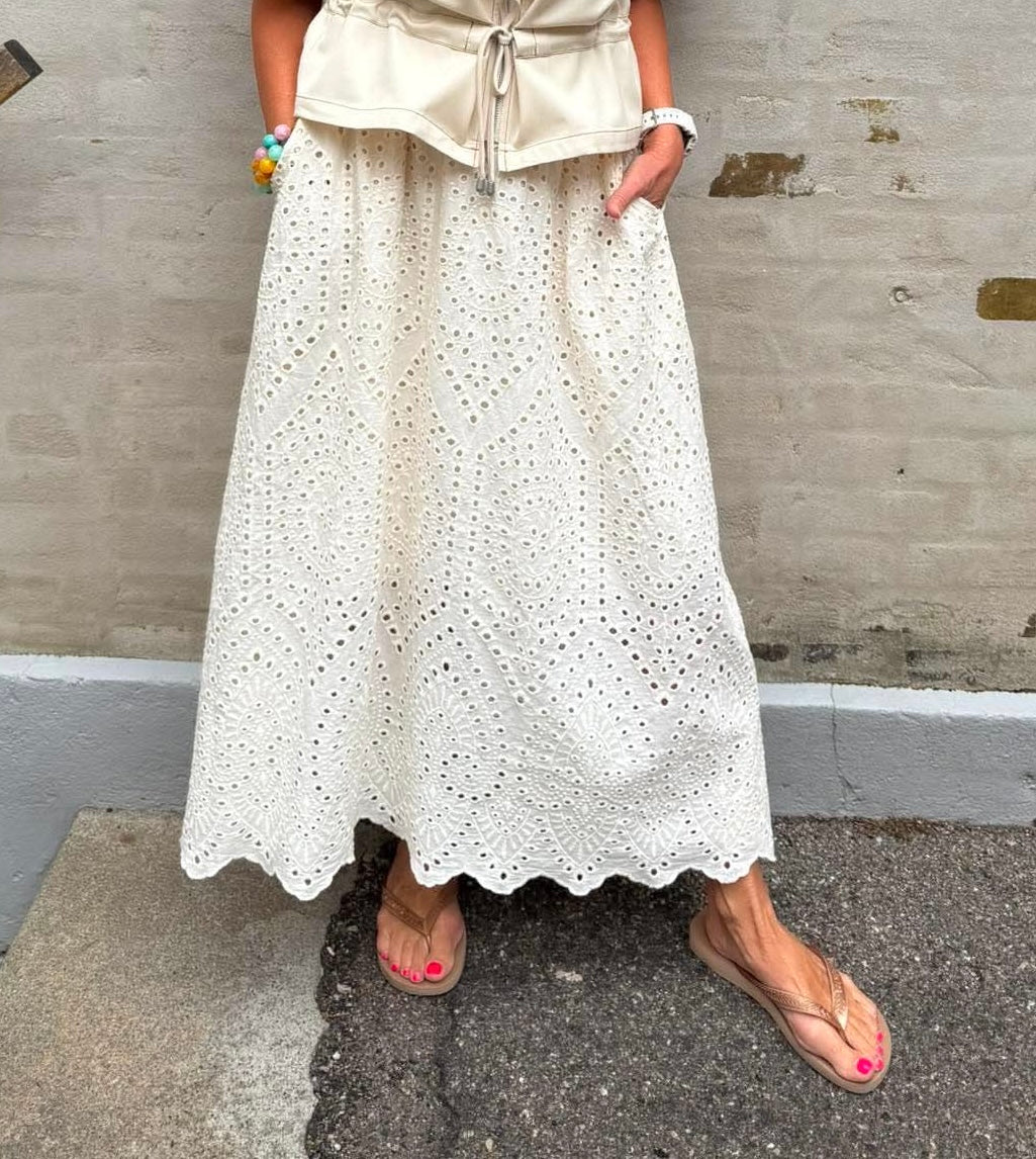 FREY lace skirt - Creme