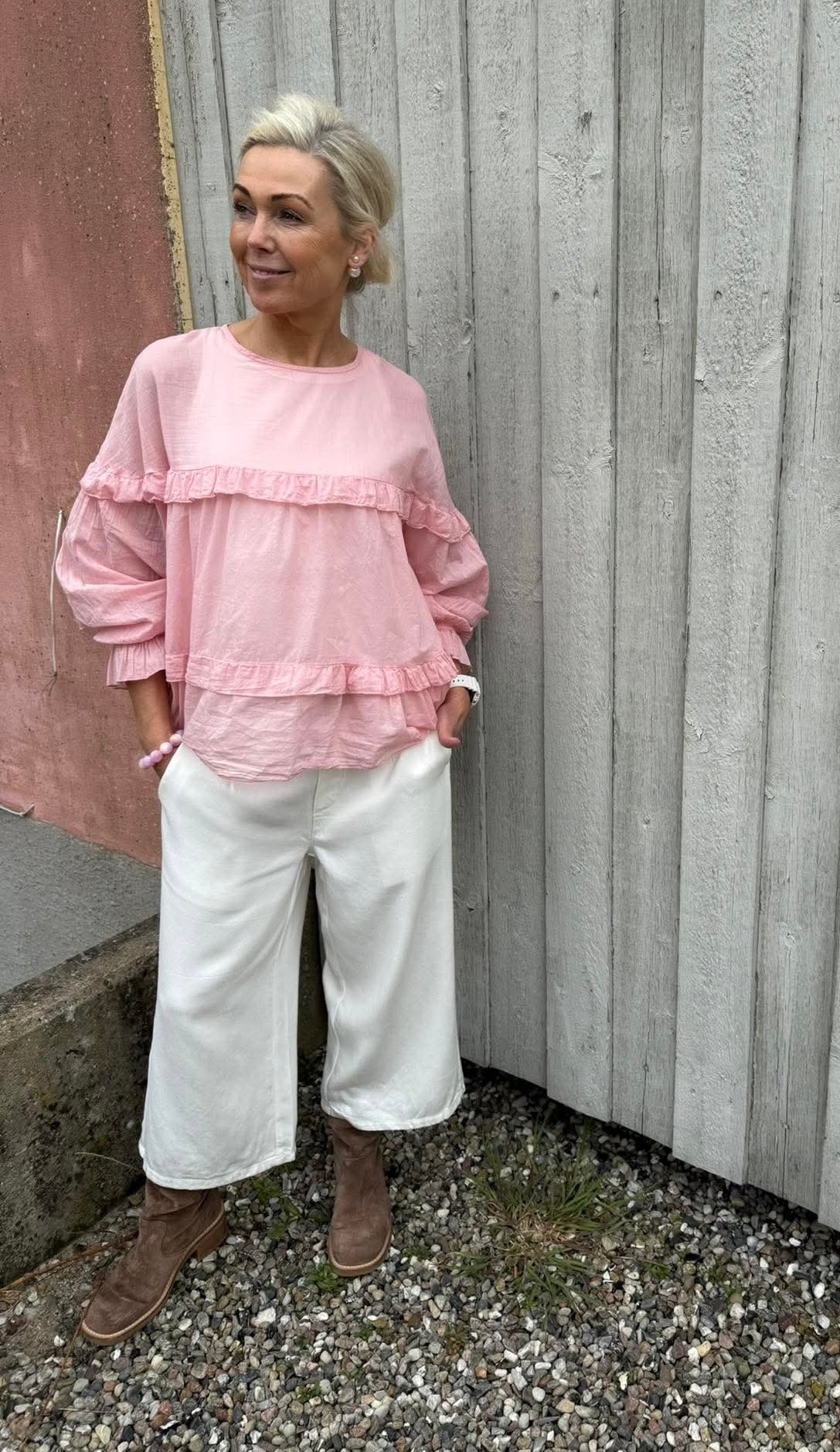 FRAME CULOTTE PANT - Cloud Dancer