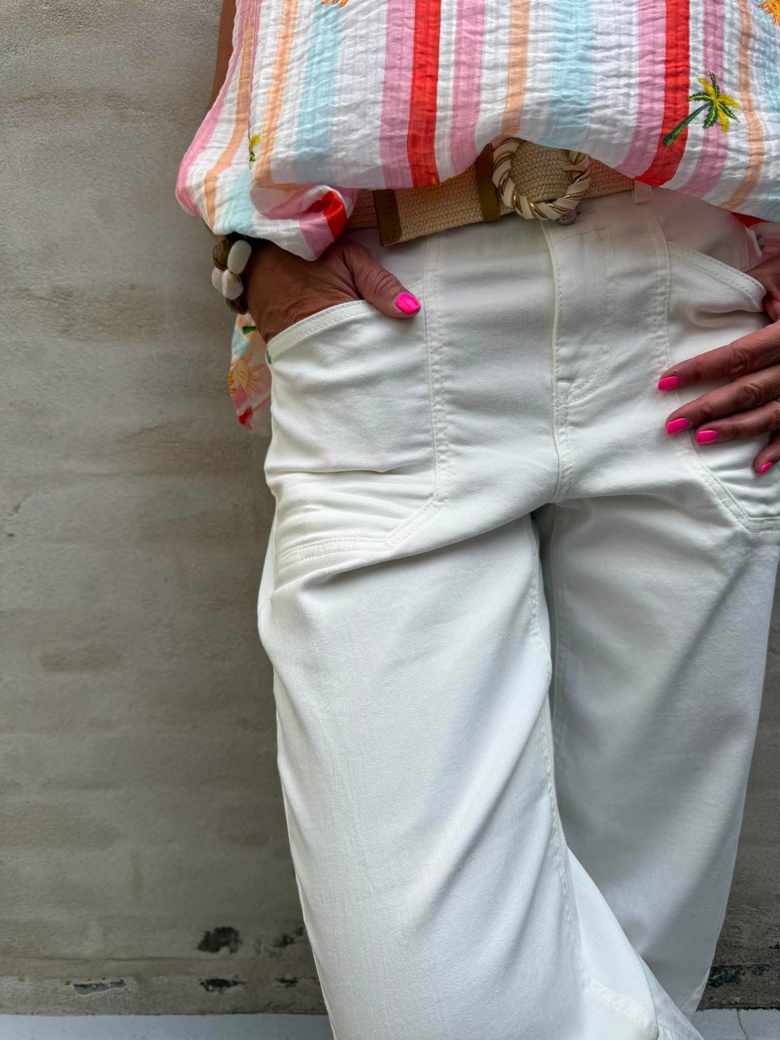 Karlie Barrel High Waist - Off White