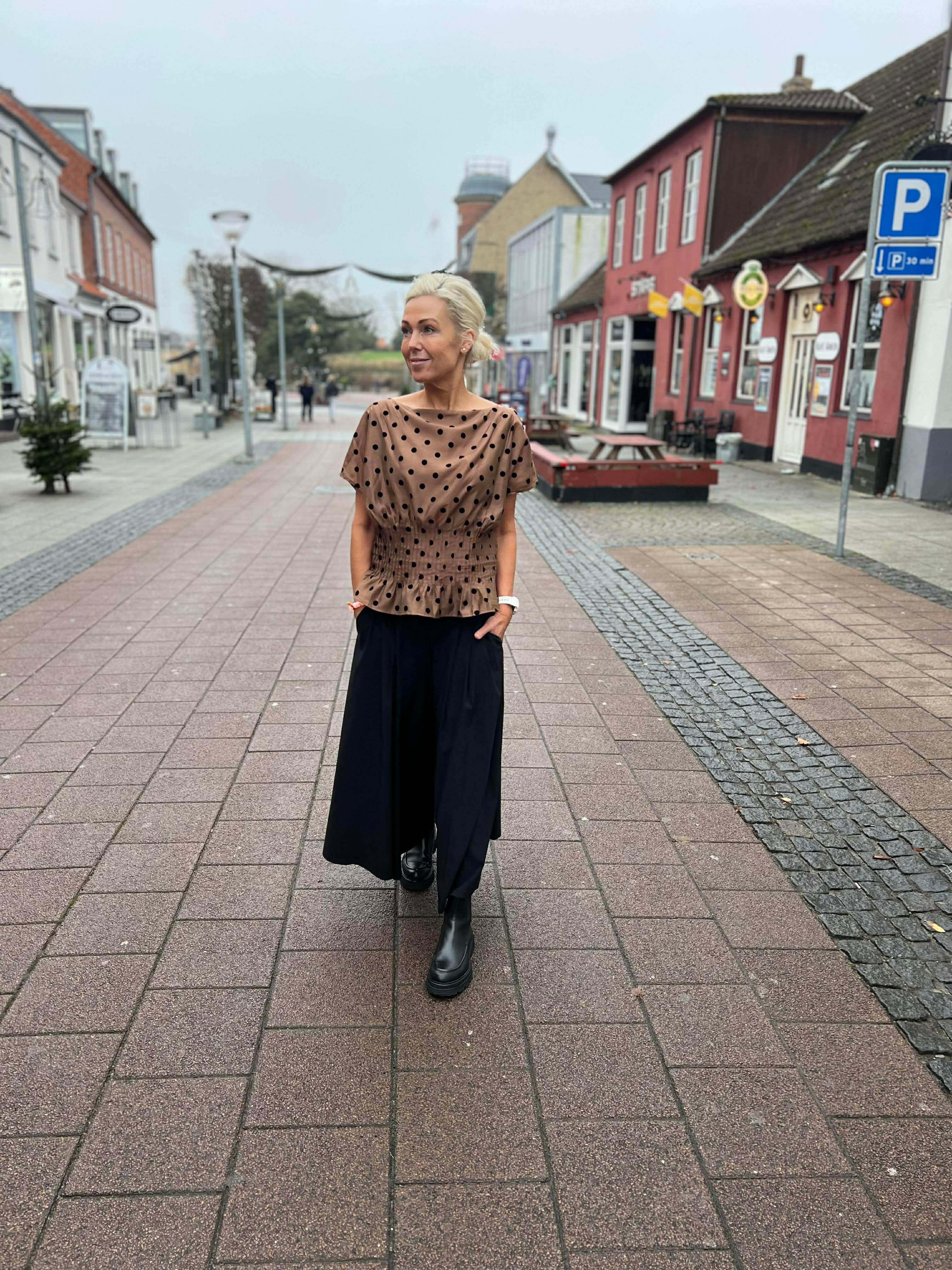 DAVINA split skirt - Black