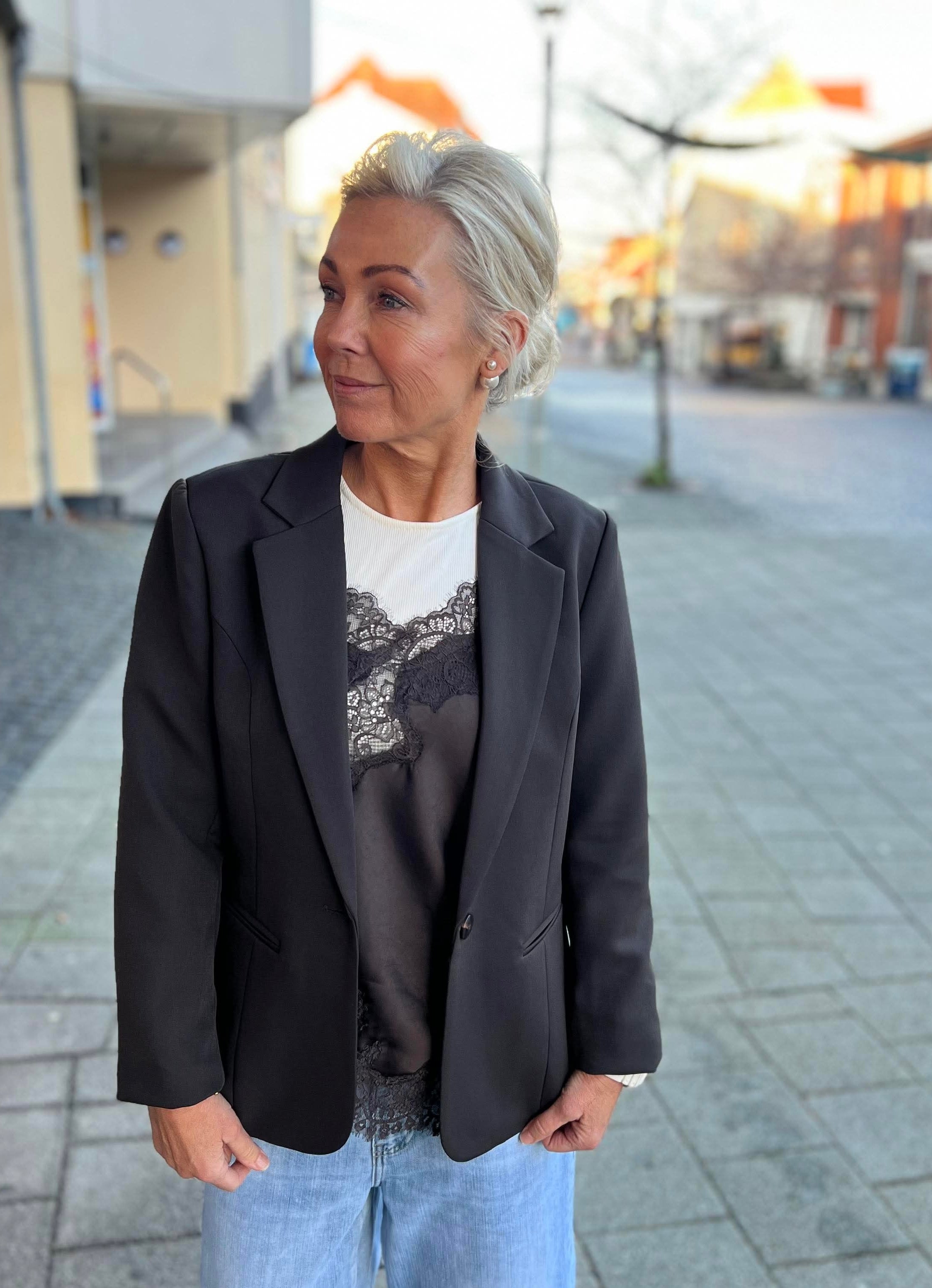 Francine Suit Blazer - Dark Brown