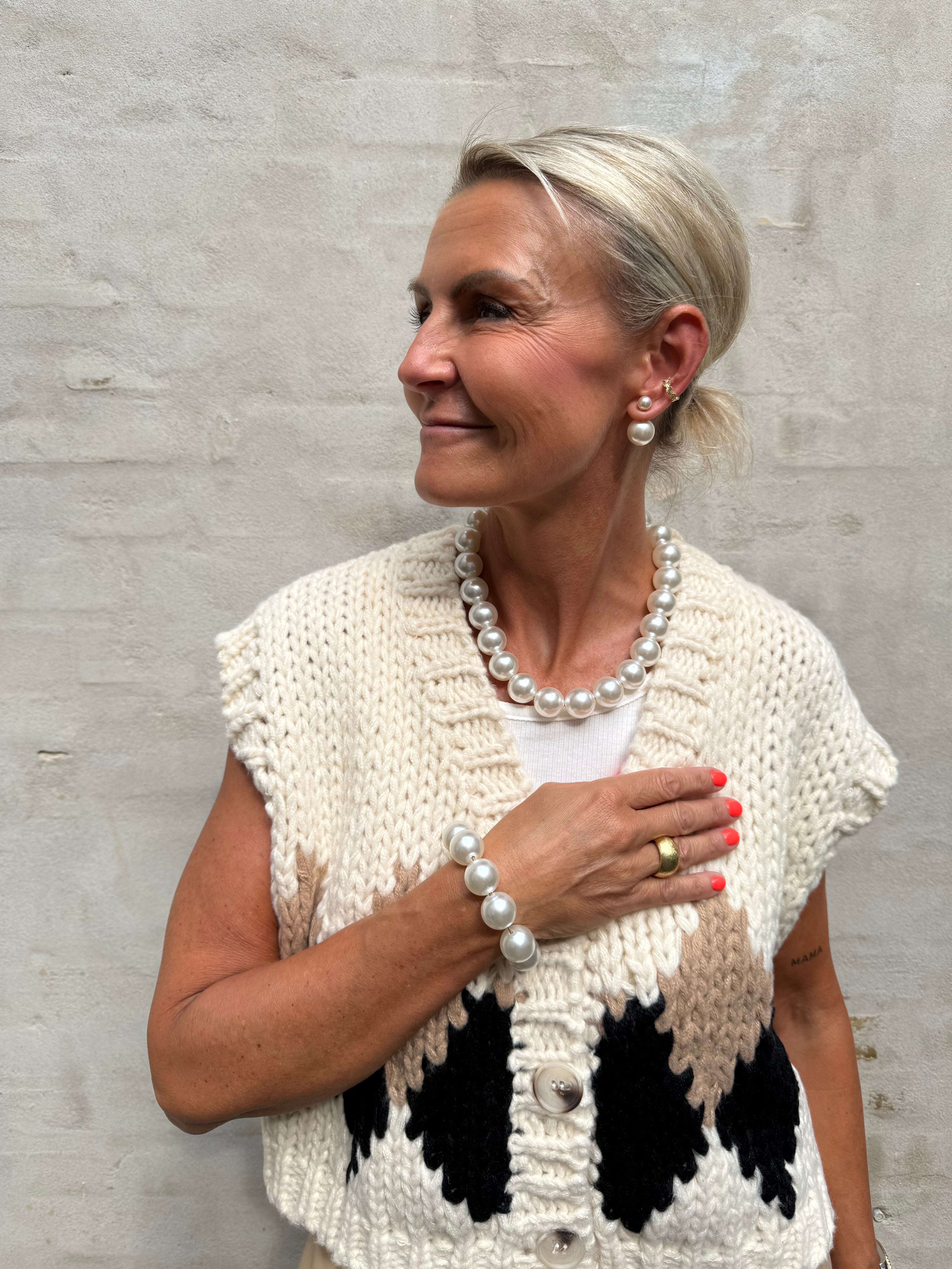Shell Bichou Round Bracelet - Pearl