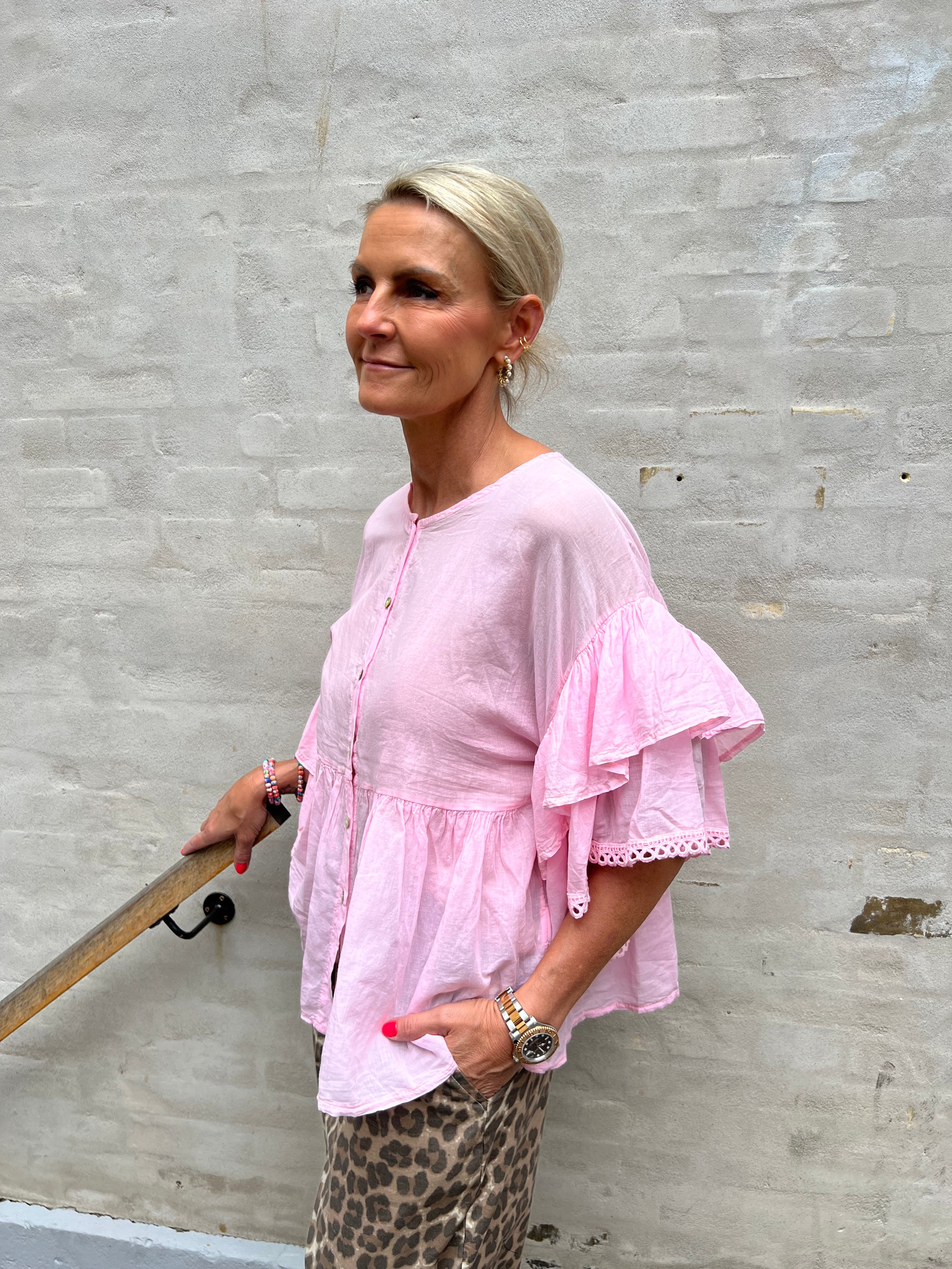 Rosita Skjorte bluse - Pink
