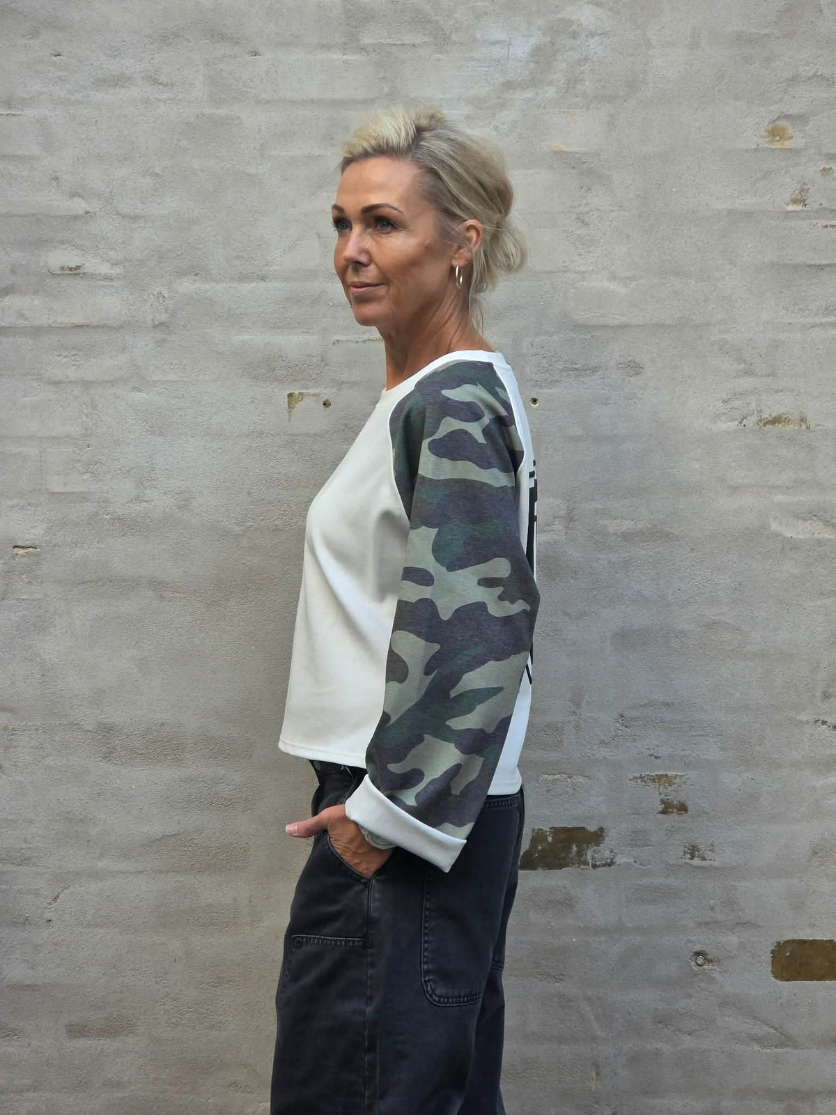 Camo 10 Sweat - White/Military