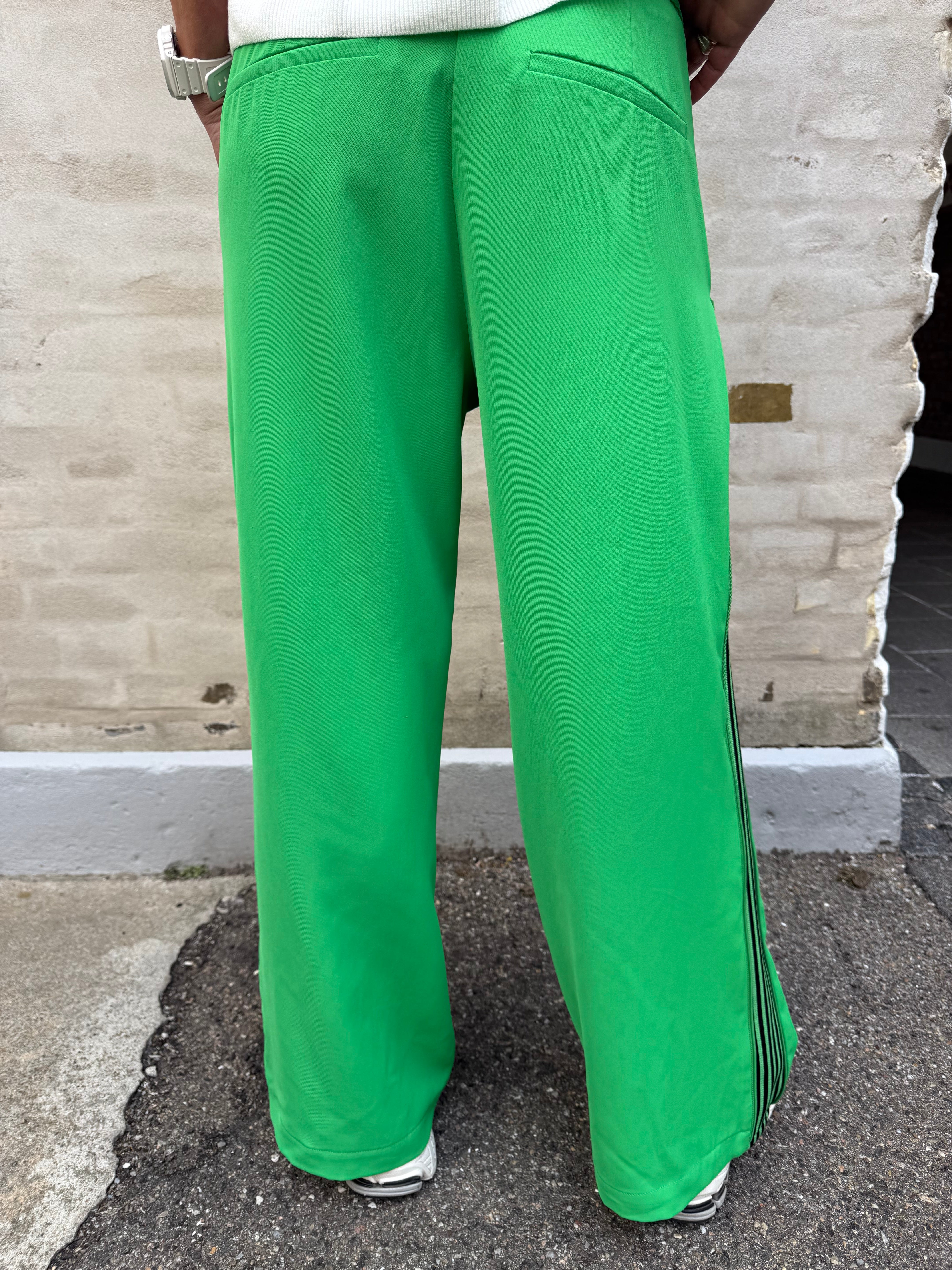 AminaCC zip Panel Pant - Green