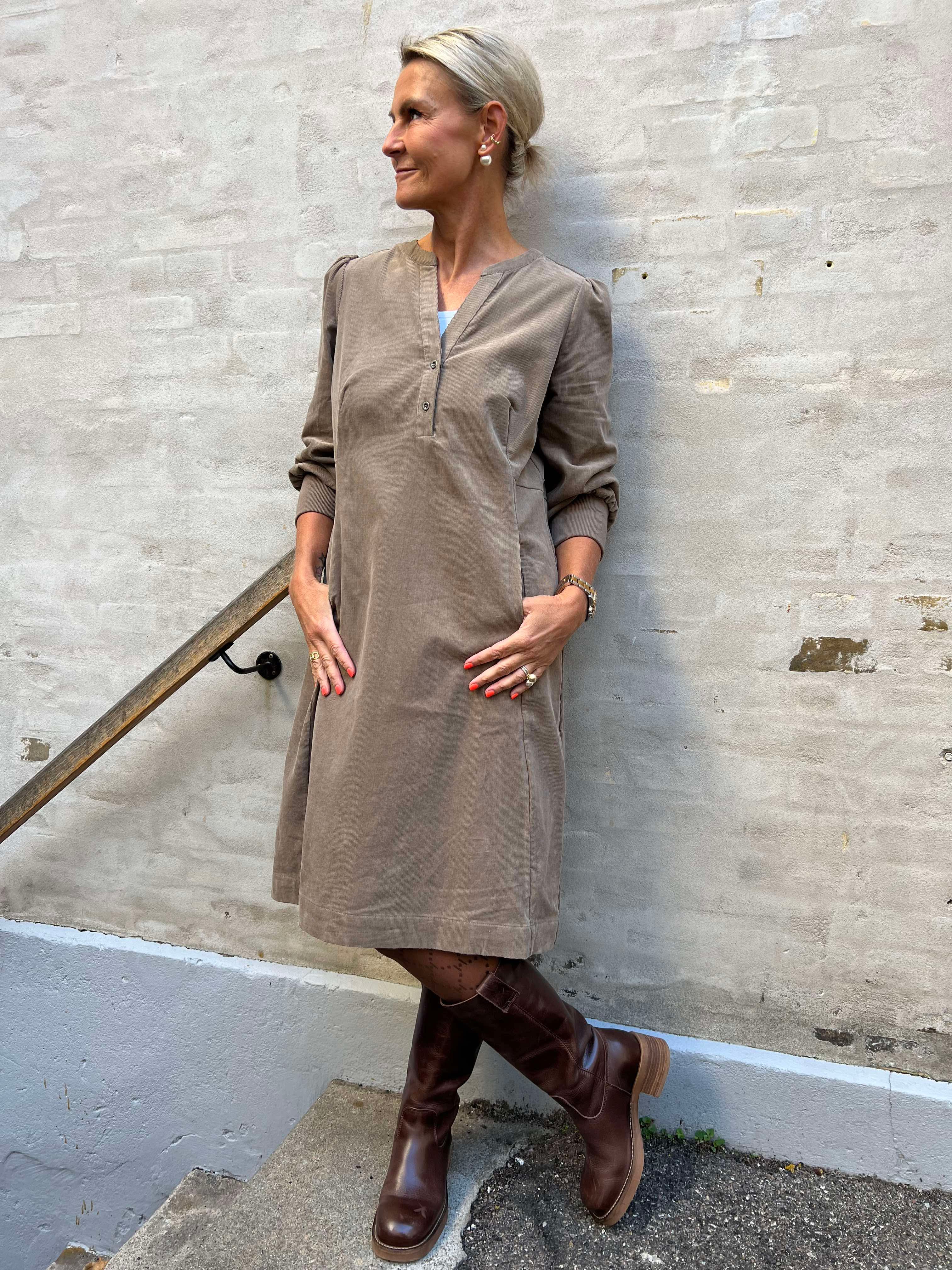Rhaena Dress - Timber Wolf