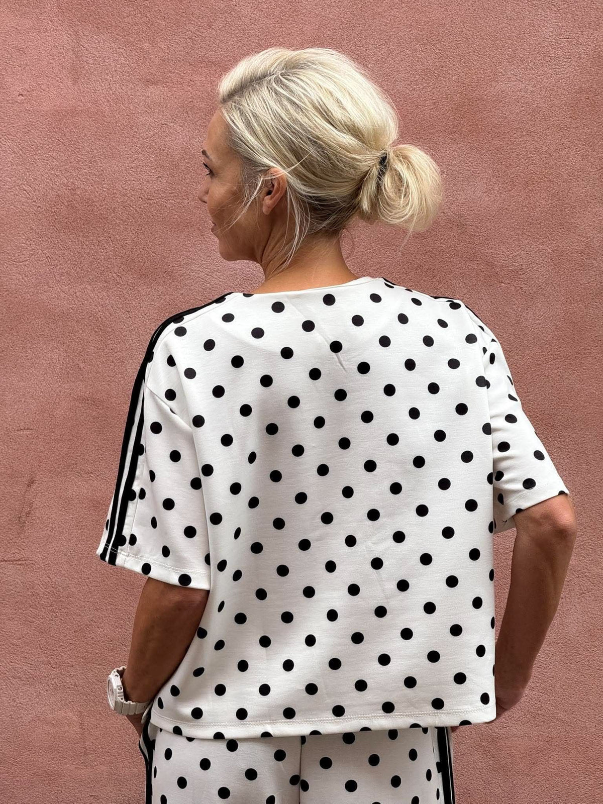 Sporty Dot T-shirt - Vit