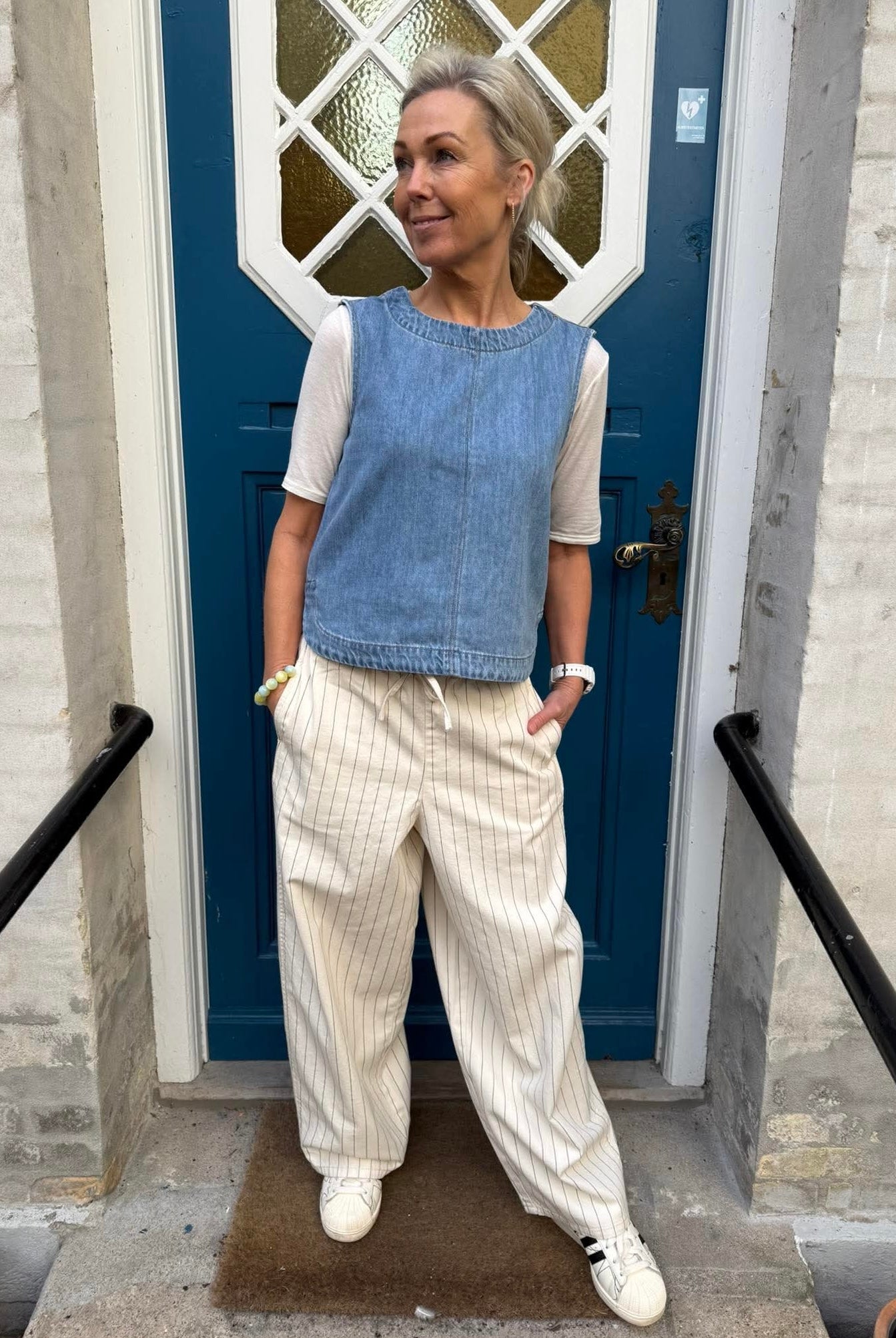 CALLY DENIM PANT - Birch/Black