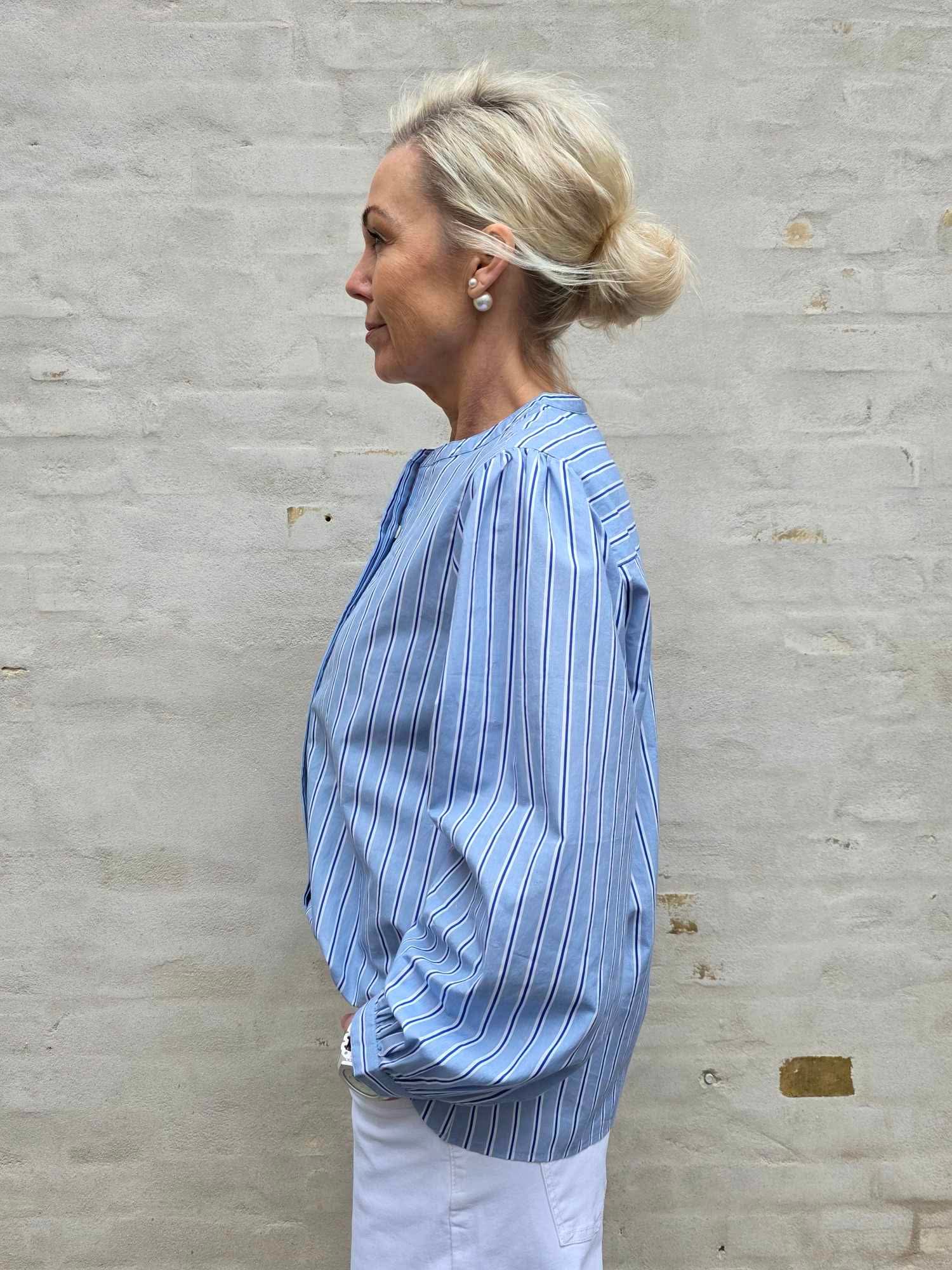 Champagne långklänning - marinblå