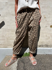 Abbie Barrel Pant leopard