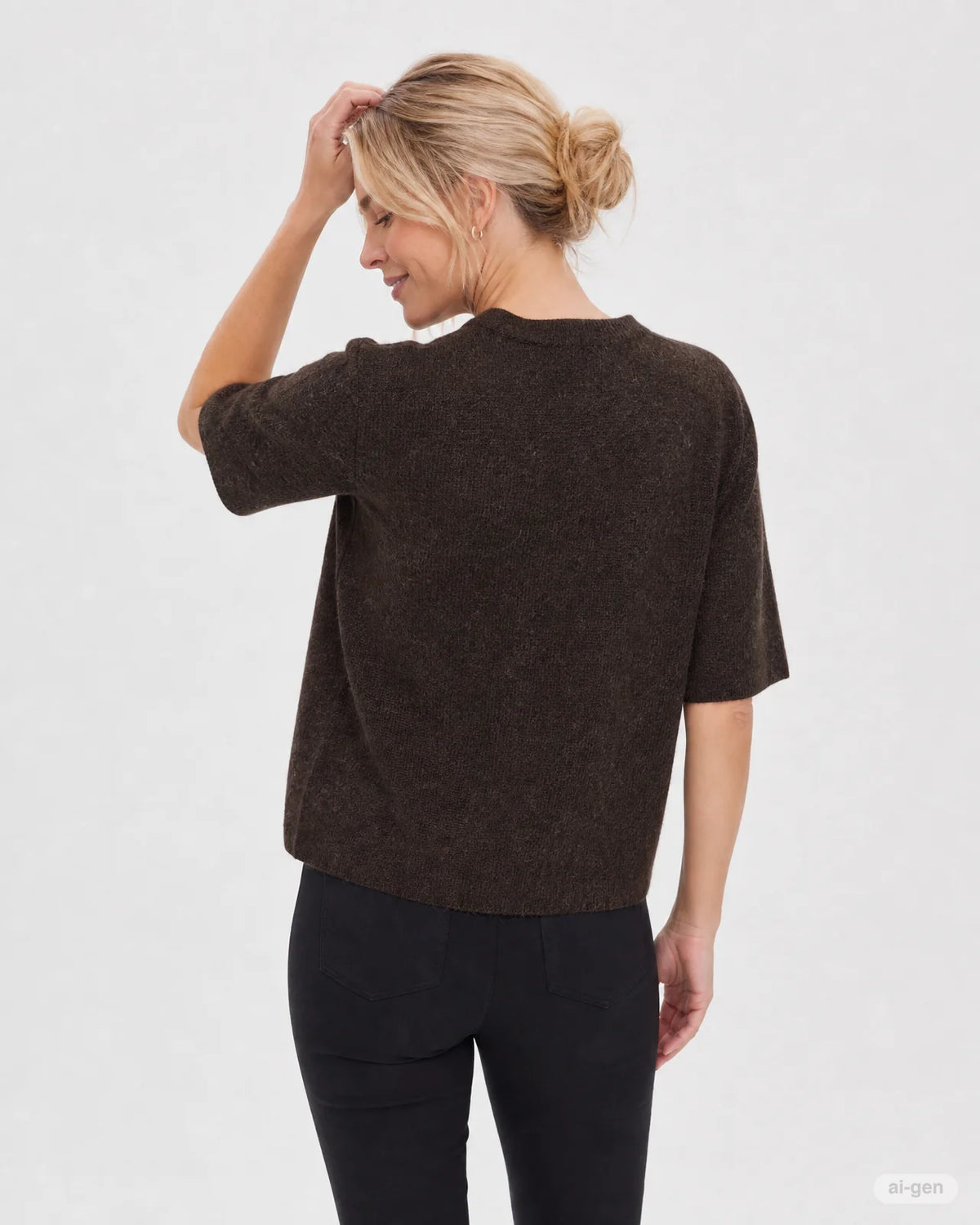 FQDIDO CARDIGAN - Mole Melange