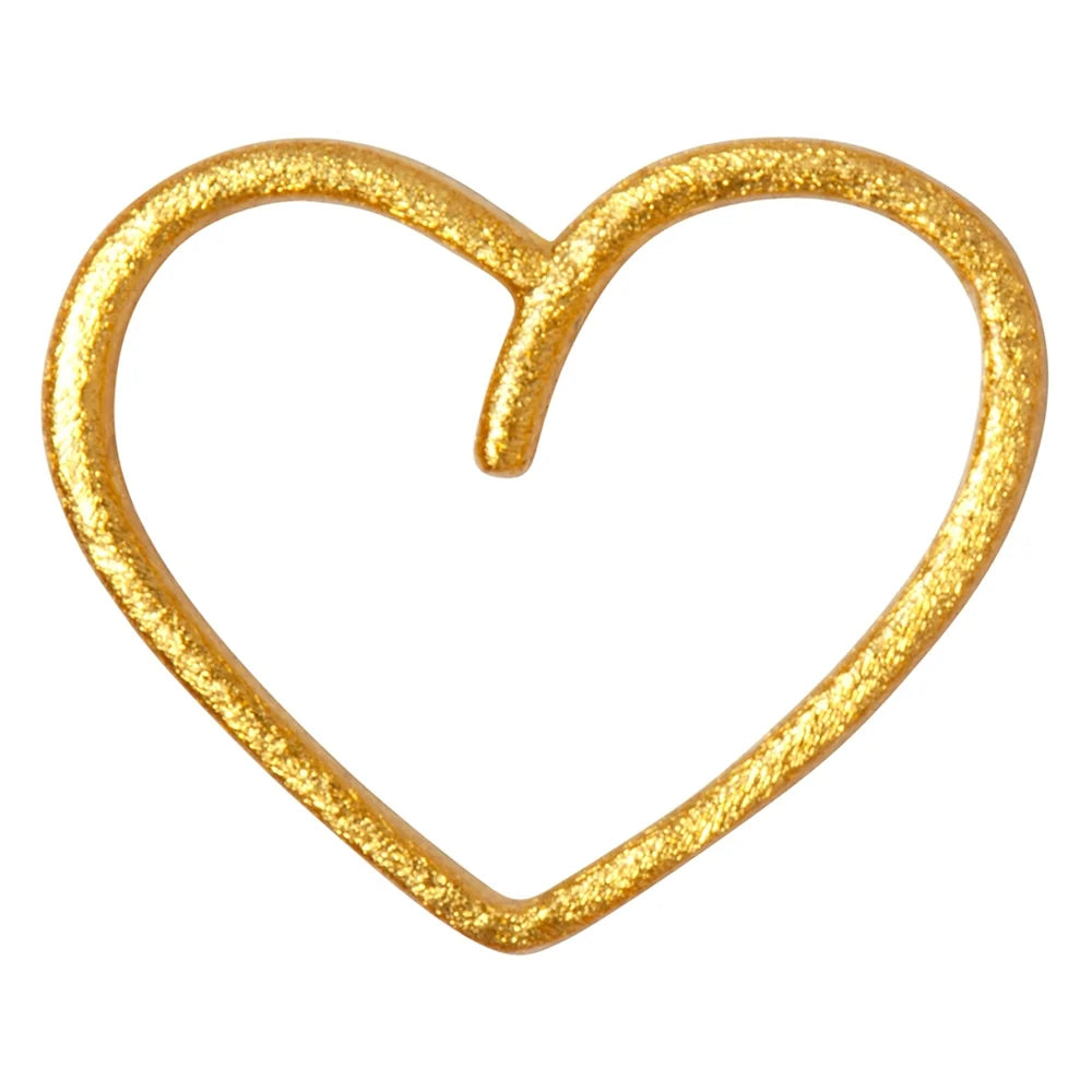Happy Heart ørering 1 stk - Guld
