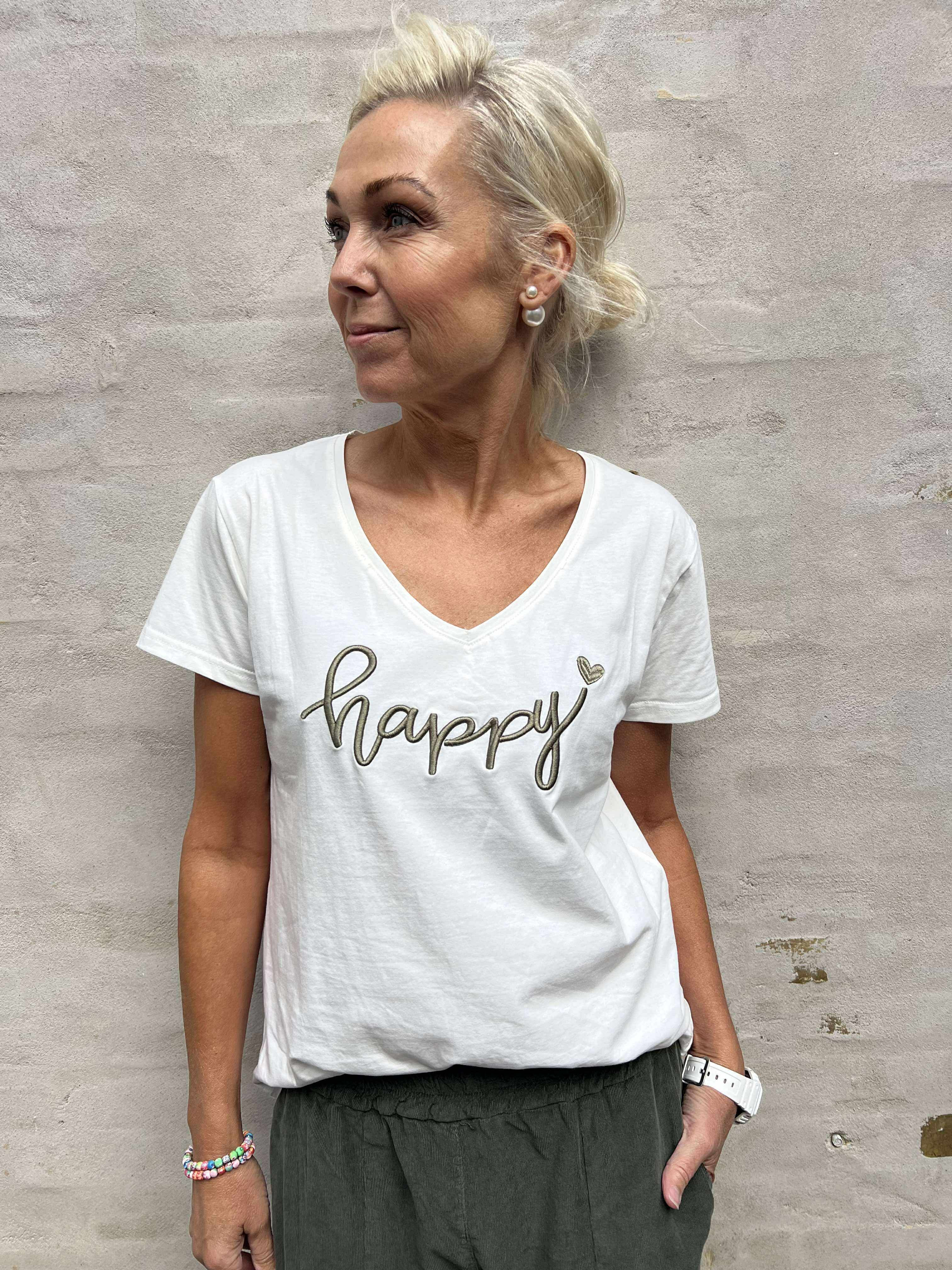 T-shirt broderet skrift betty boo vordingborg