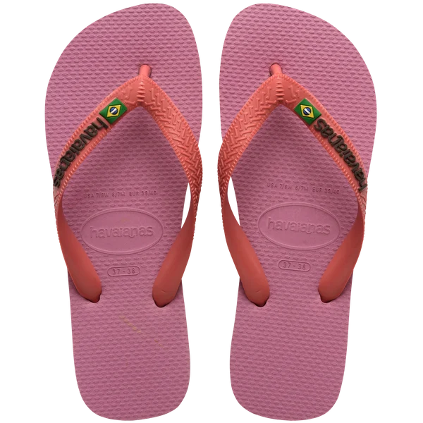 Hav Brasil Logo Flip Flops - Chiffon Rose
