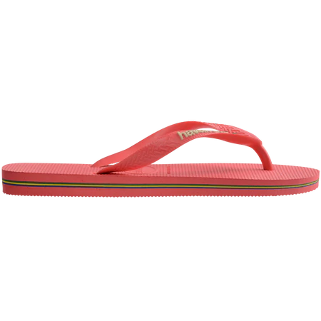 Brazil Logo Flip Flop Tropical Coral