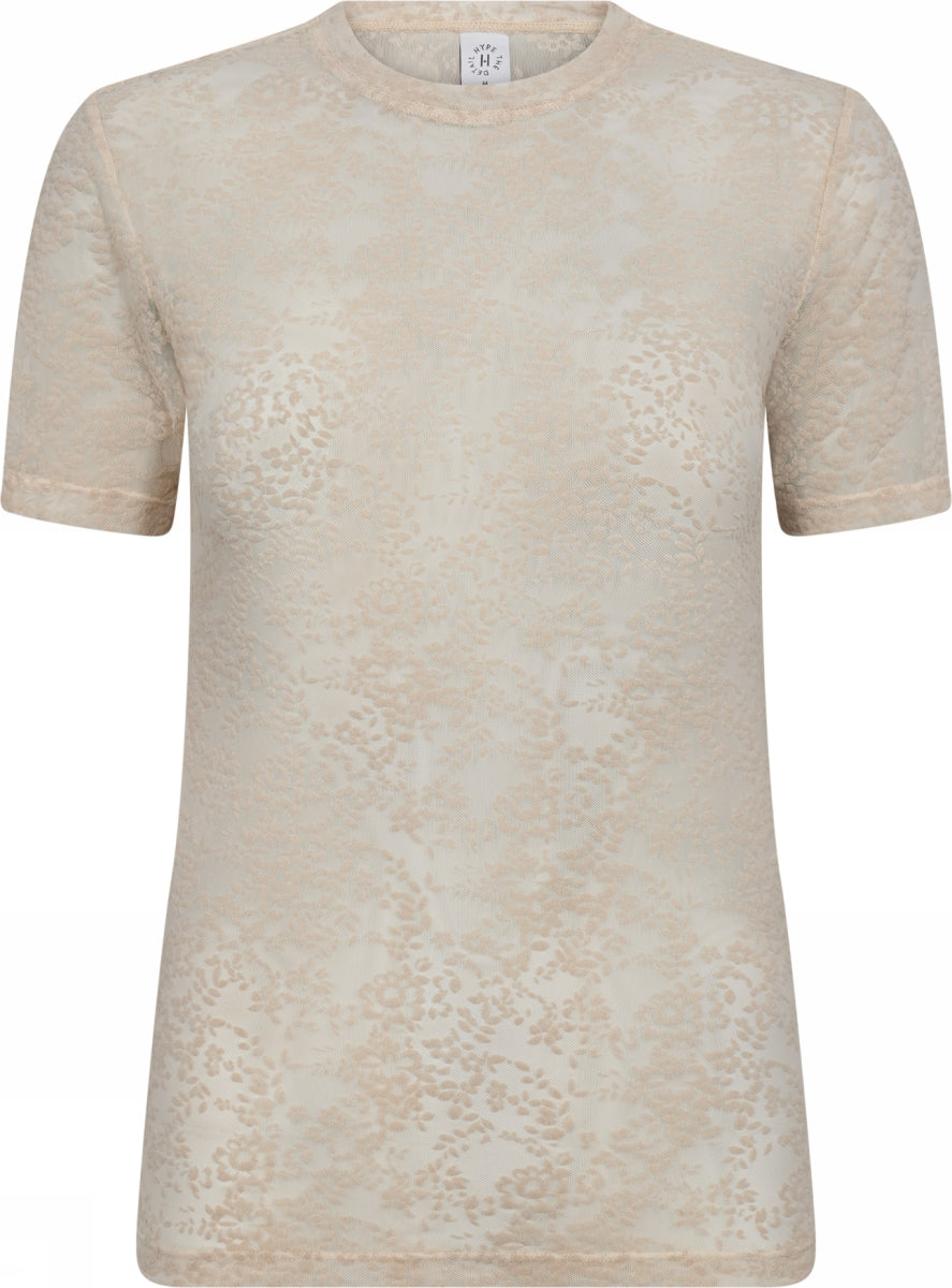 Lace Tee Slim - Powder