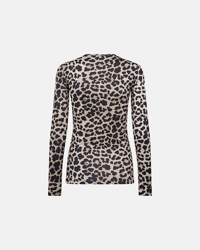 Blouse W. Leopard Print - Multicolour