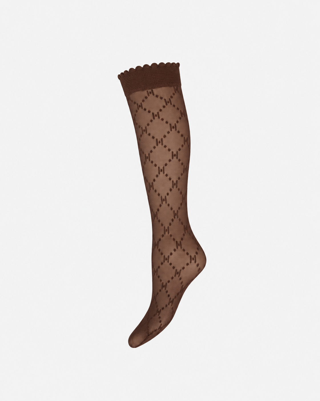 Knee high logo - Brown