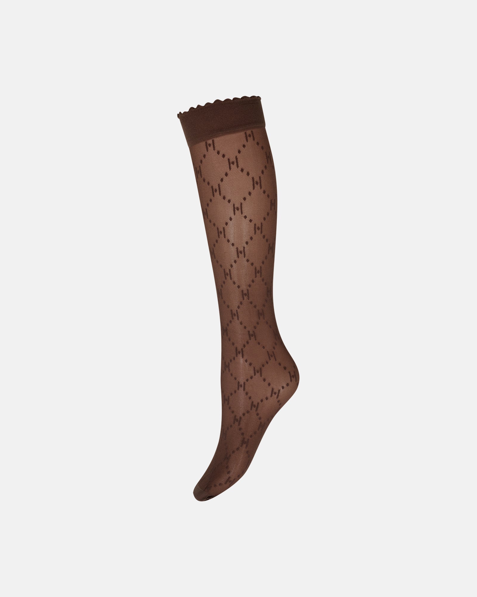 Knee high logo - Brown