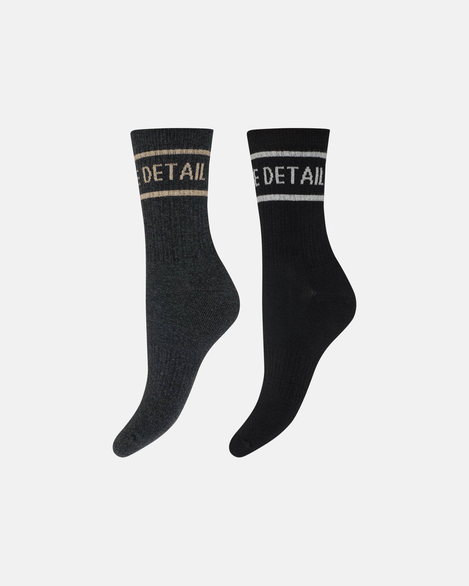 Tennis sock 2-pk - Black/Grey