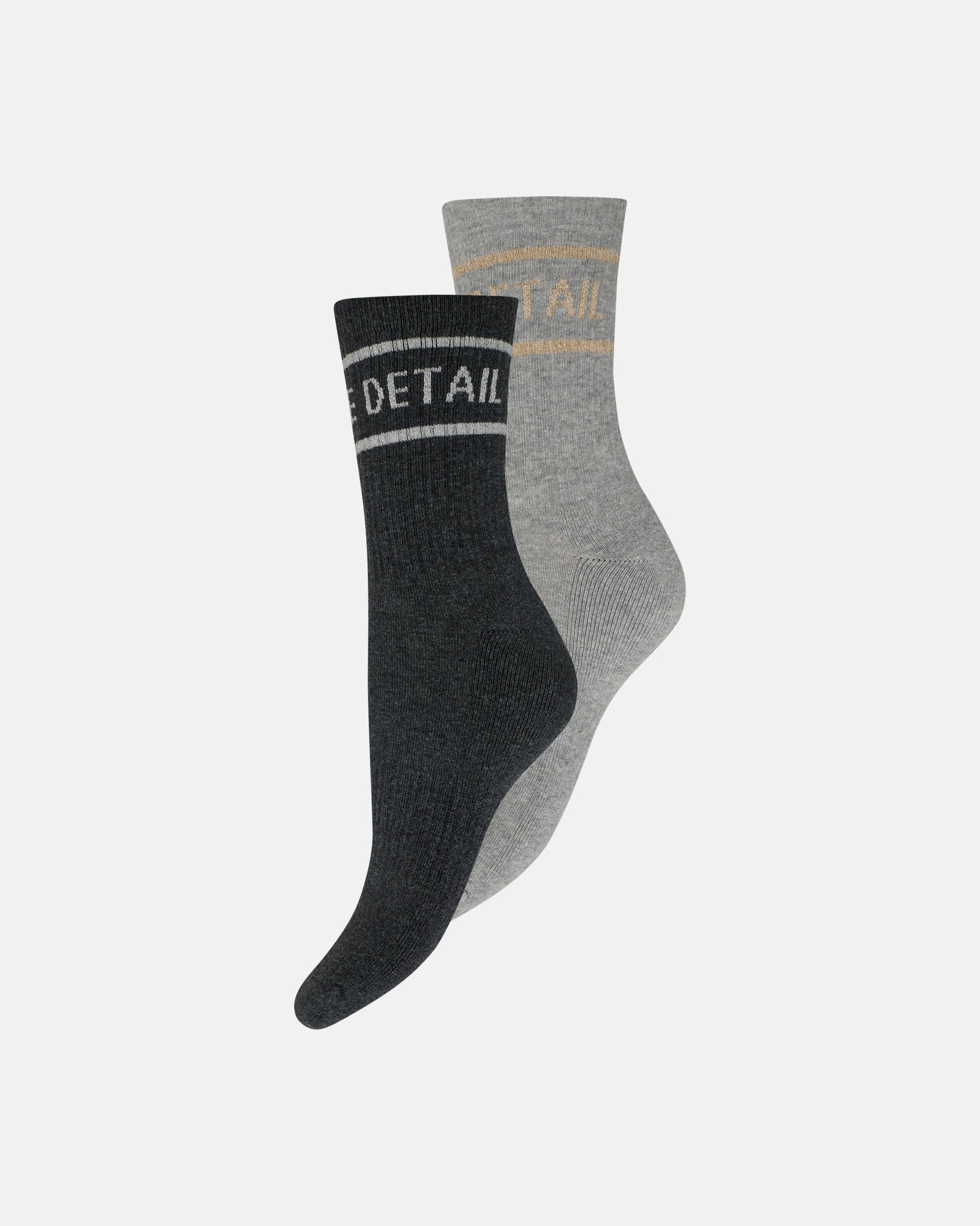 Tennis sock 2-pk - Mørk grå/Lys grå
