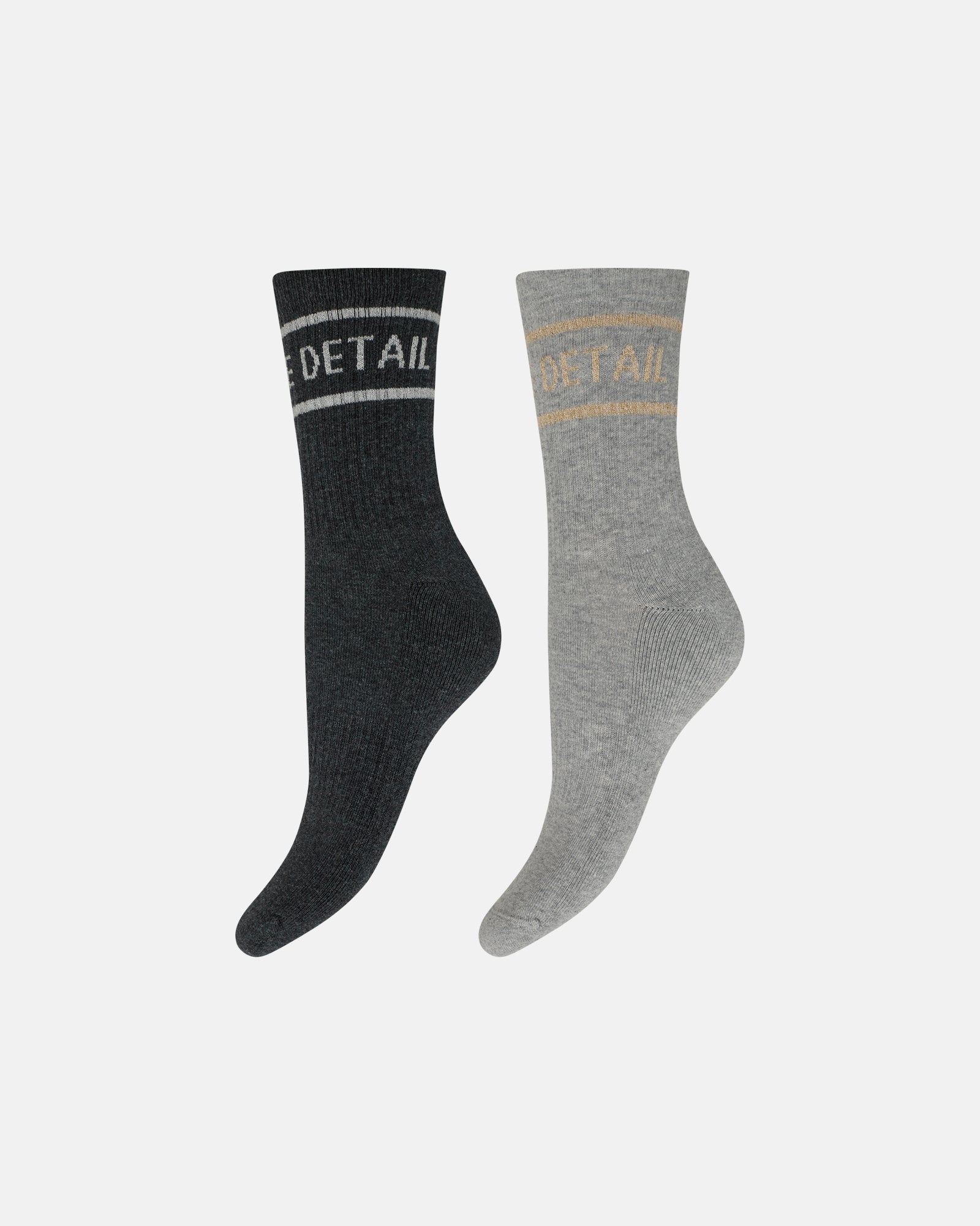 Tennis sock 2-pk - Mørk grå/Lys grå