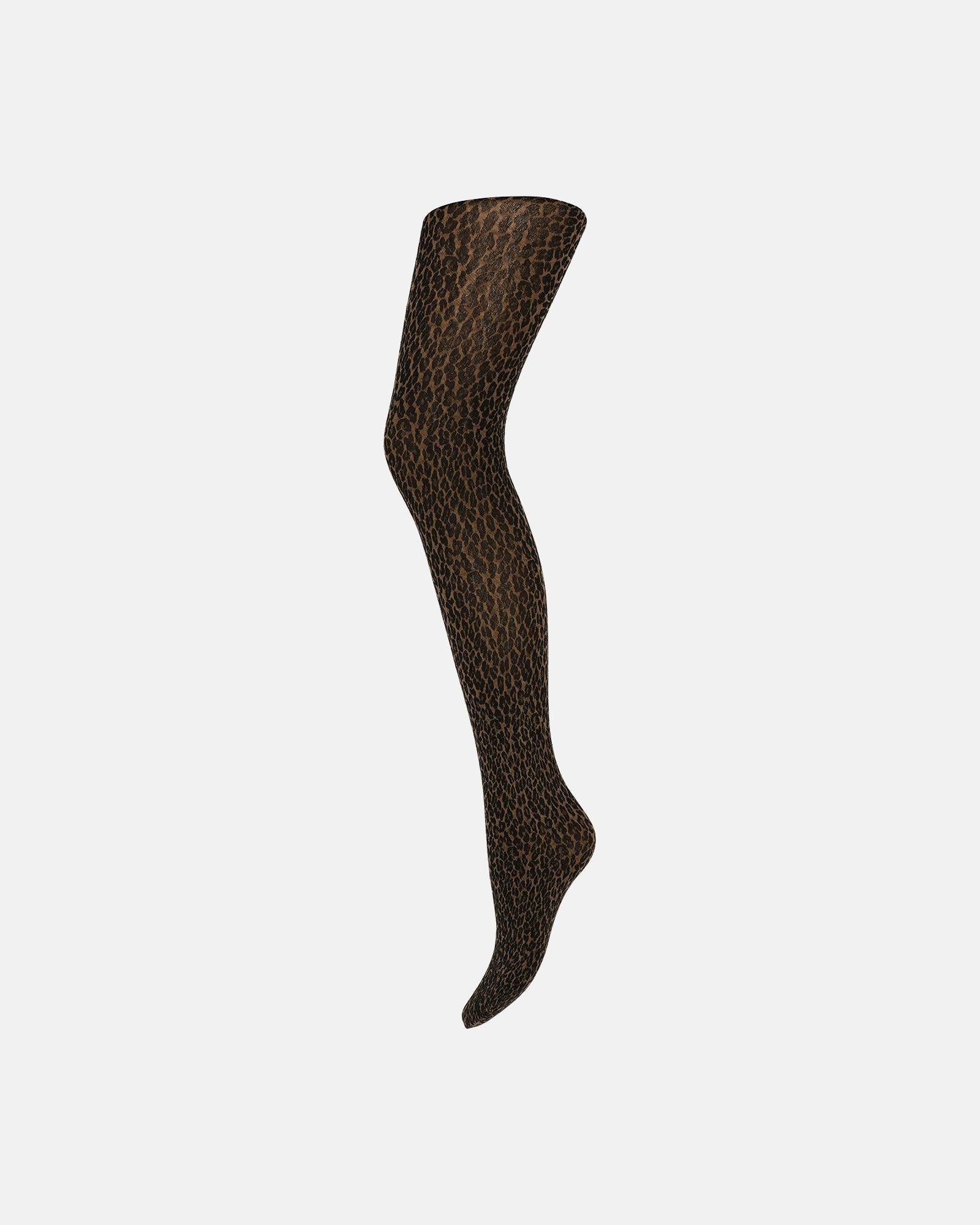Tights leopard - Brown