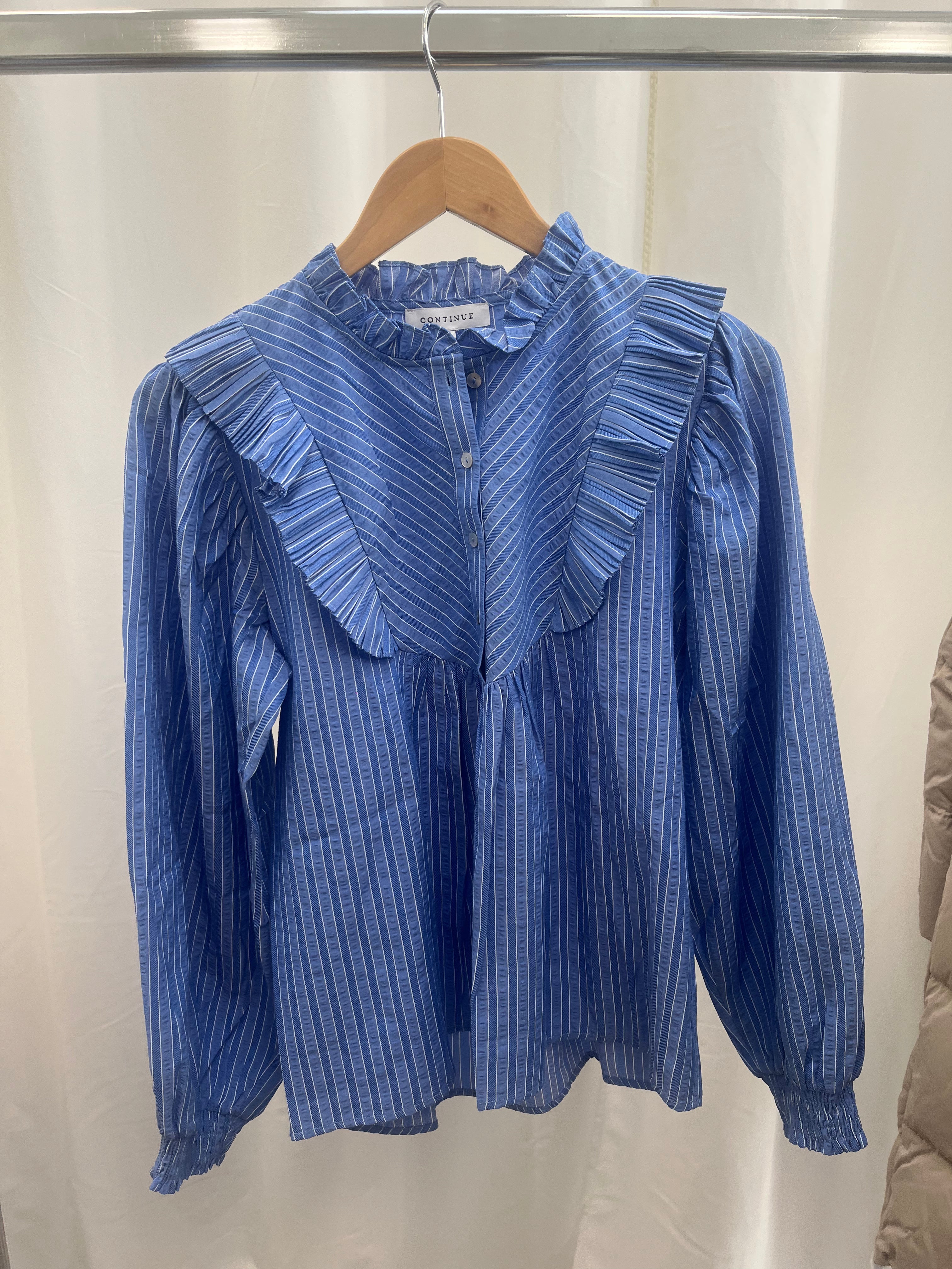 Silke stripe shirt blue