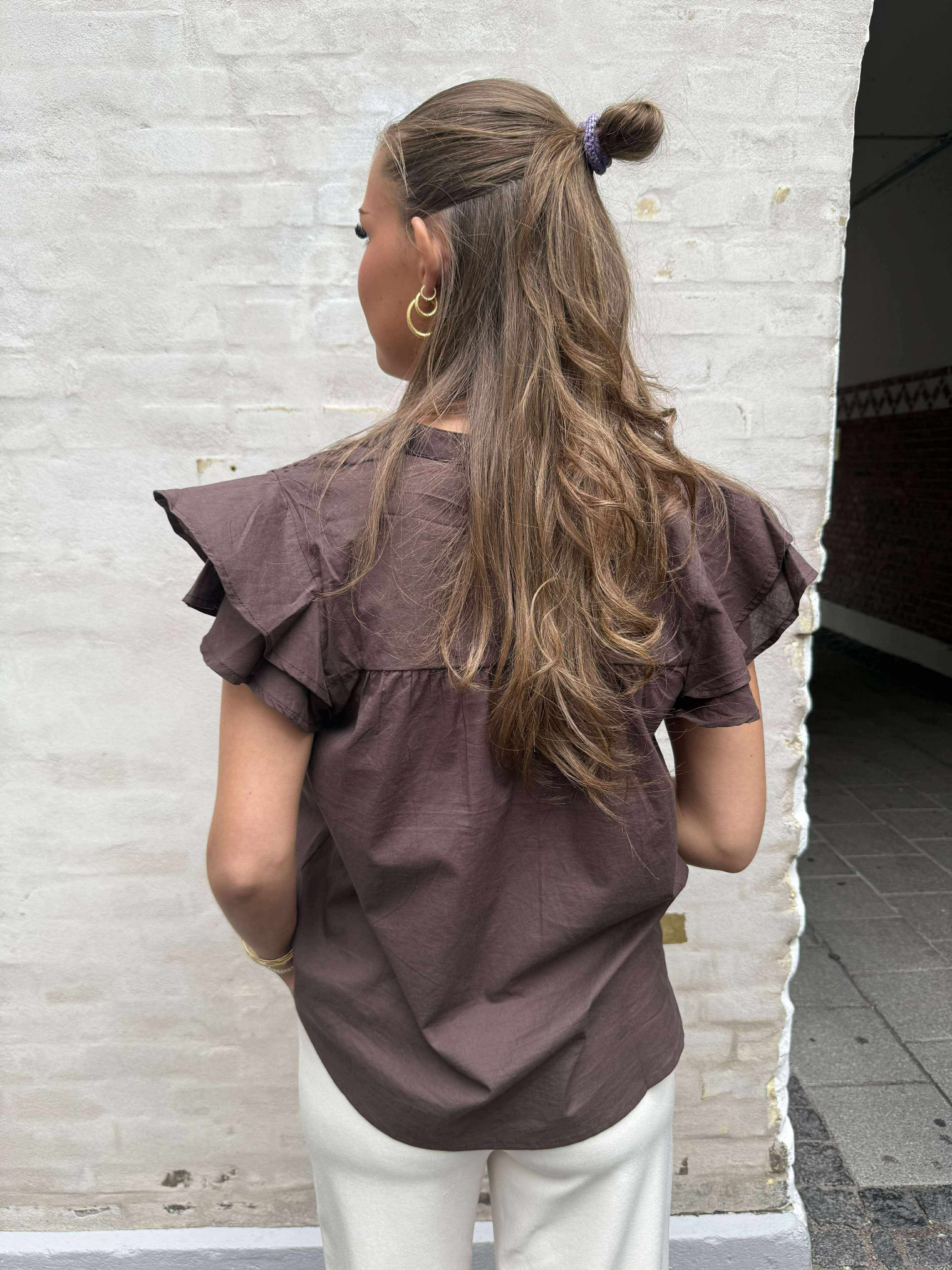 Christel Solid Top - Brown