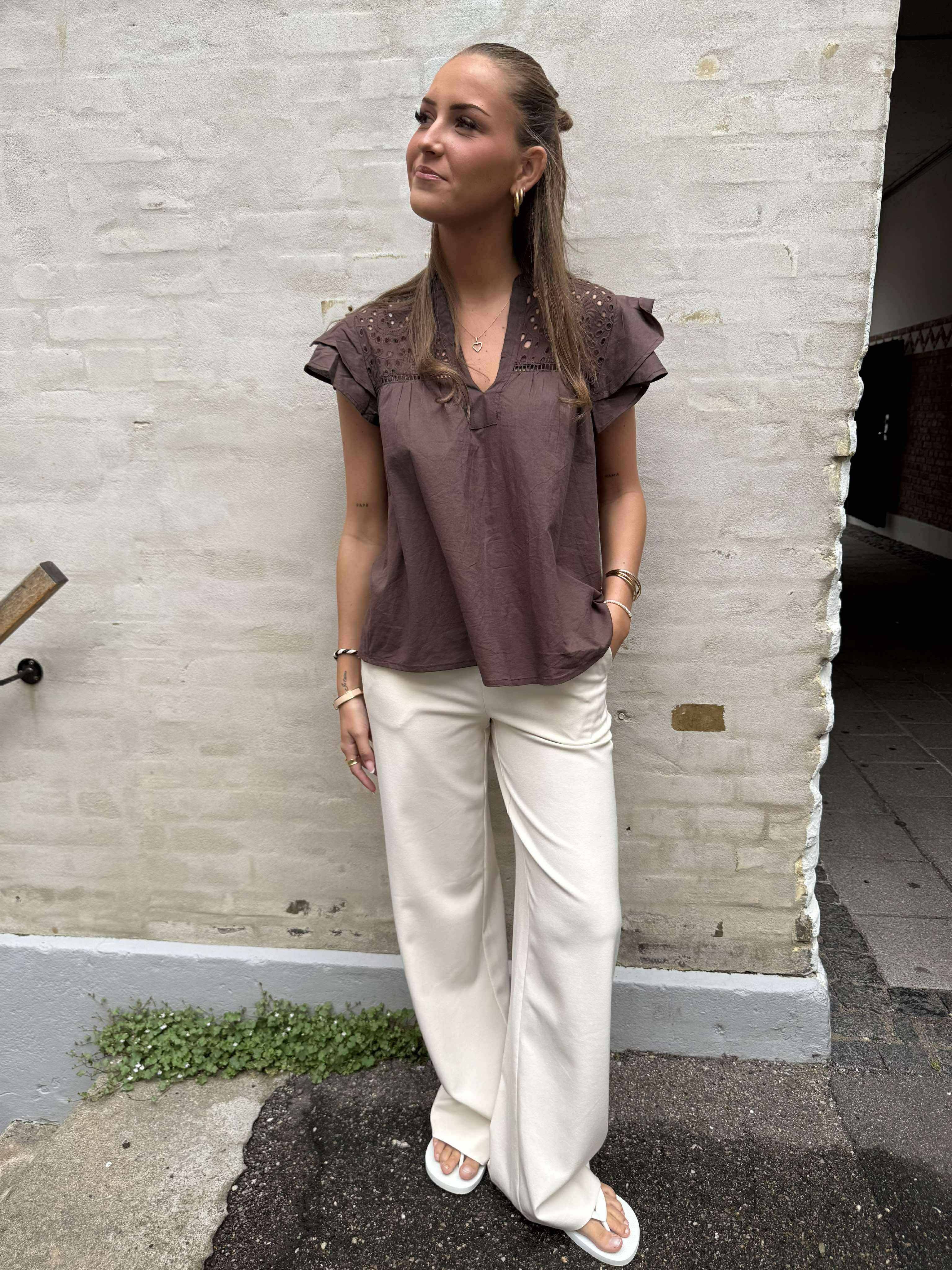 Christel Solid Top - Brown