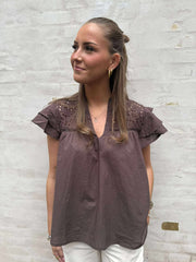 Christel Solid Top - Brown