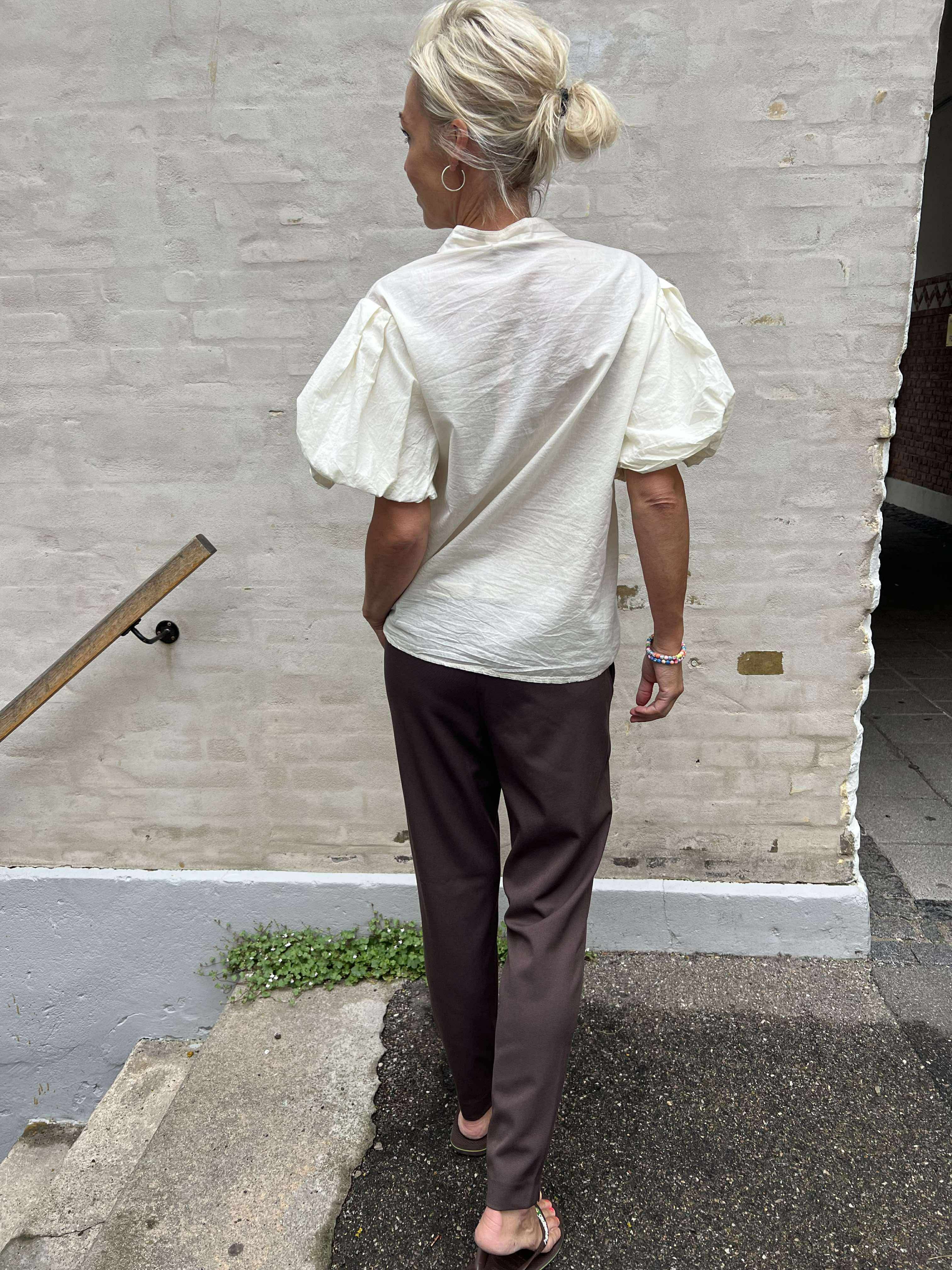 Lisa Slim Pant - Seal Brown