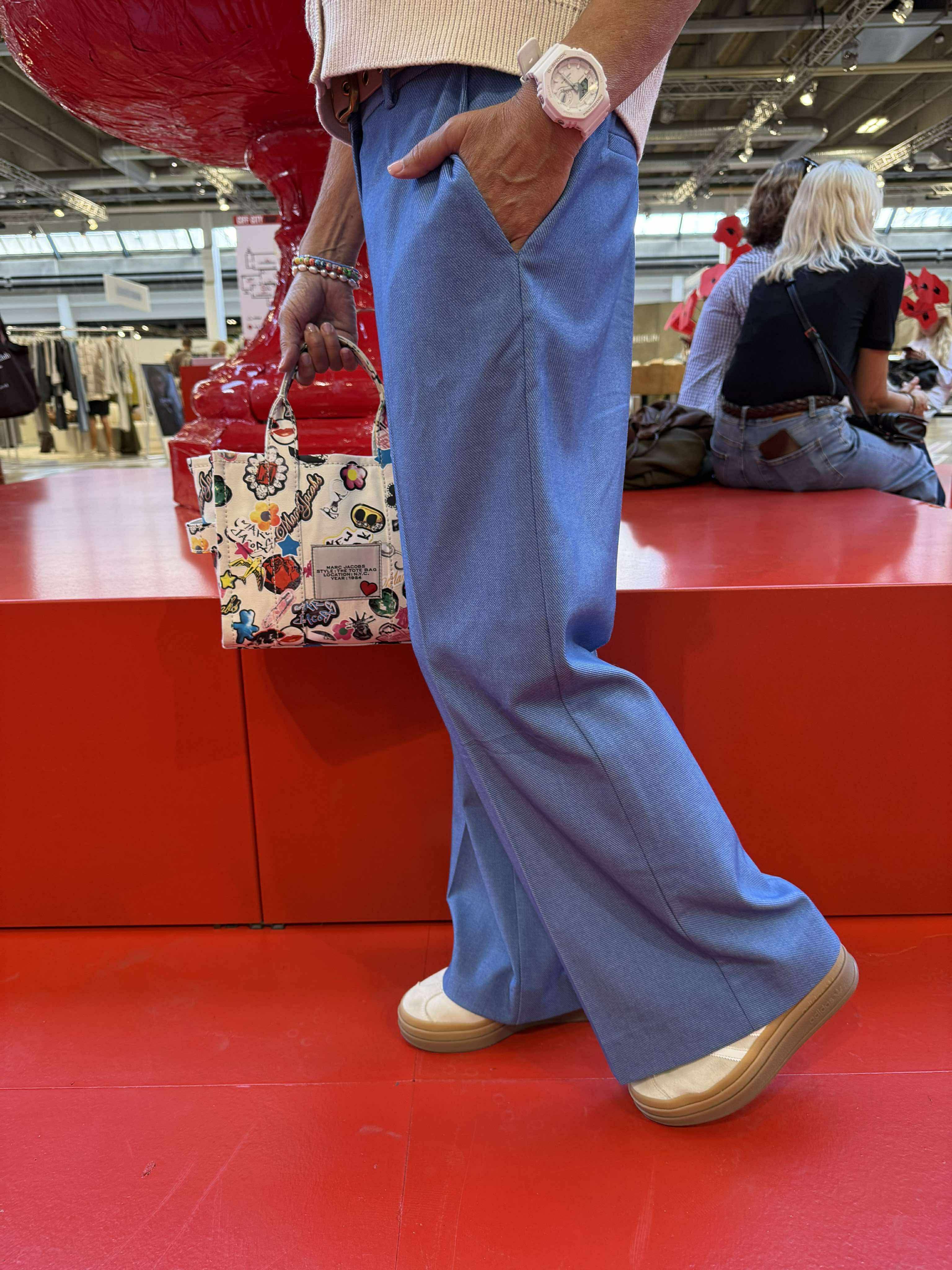 Tobber Denim Wide Pant - Blue
