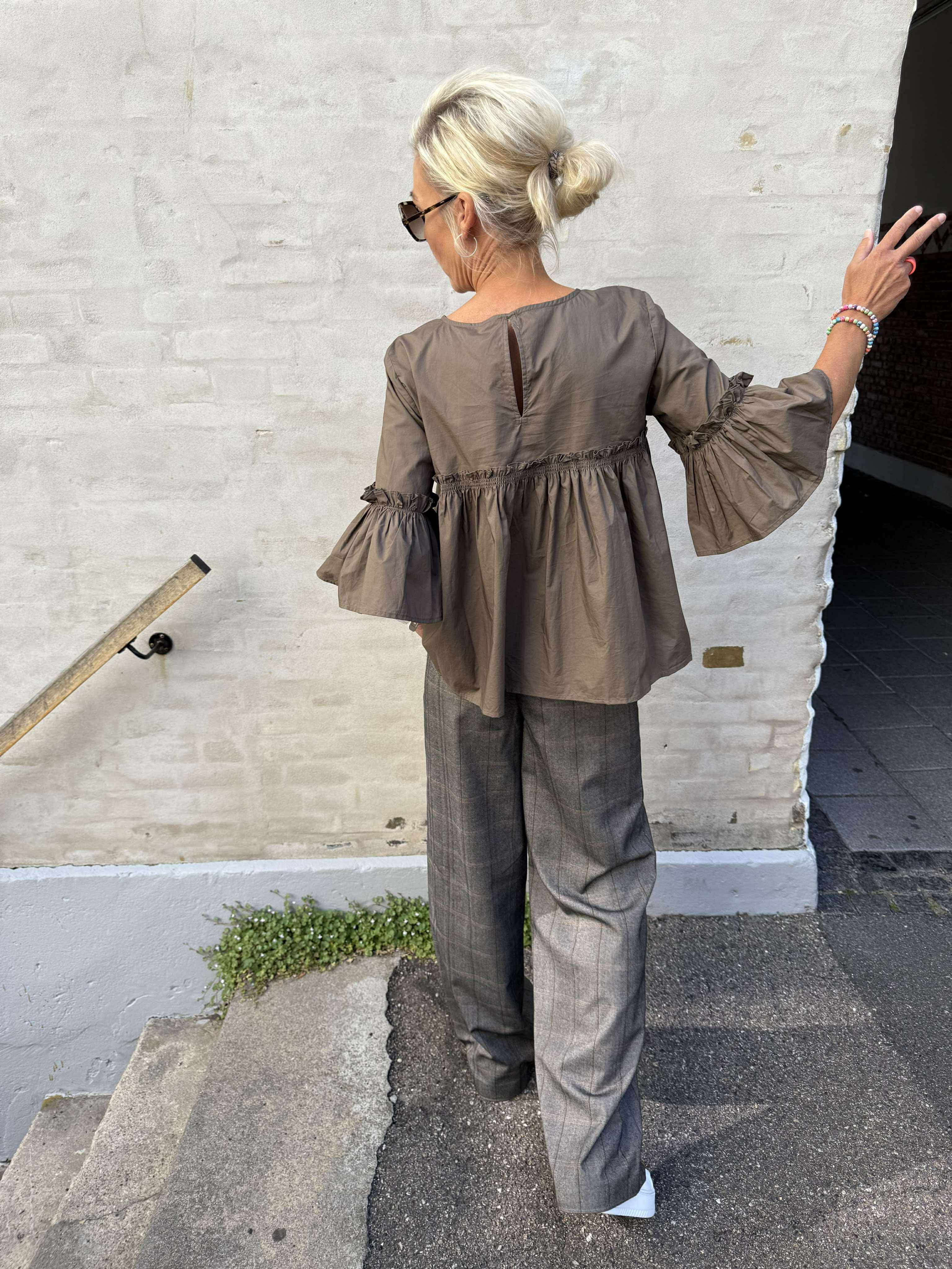Lisa WIDE pant - Black/Humus