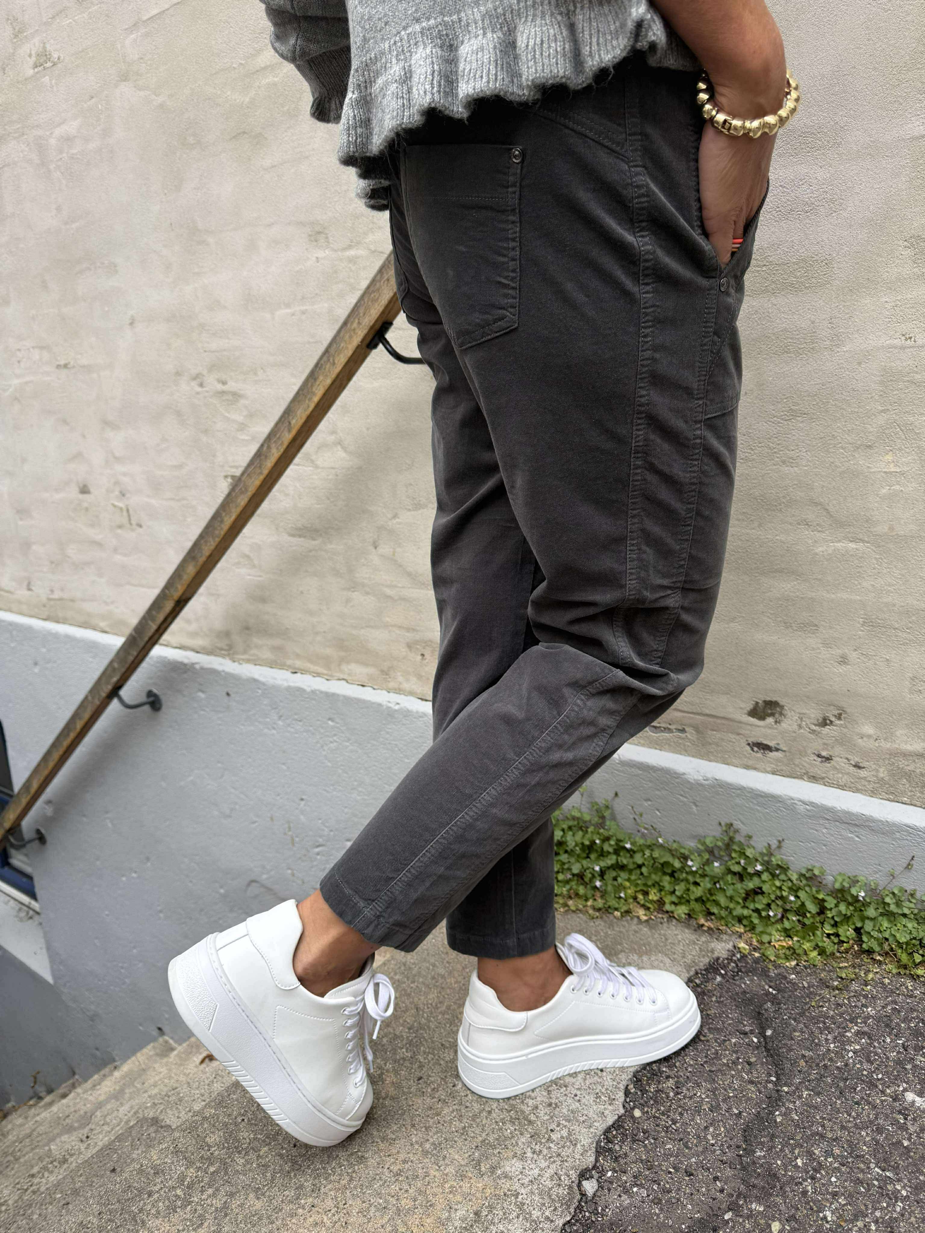 Bonny Corduro bukser - Concrete Grey