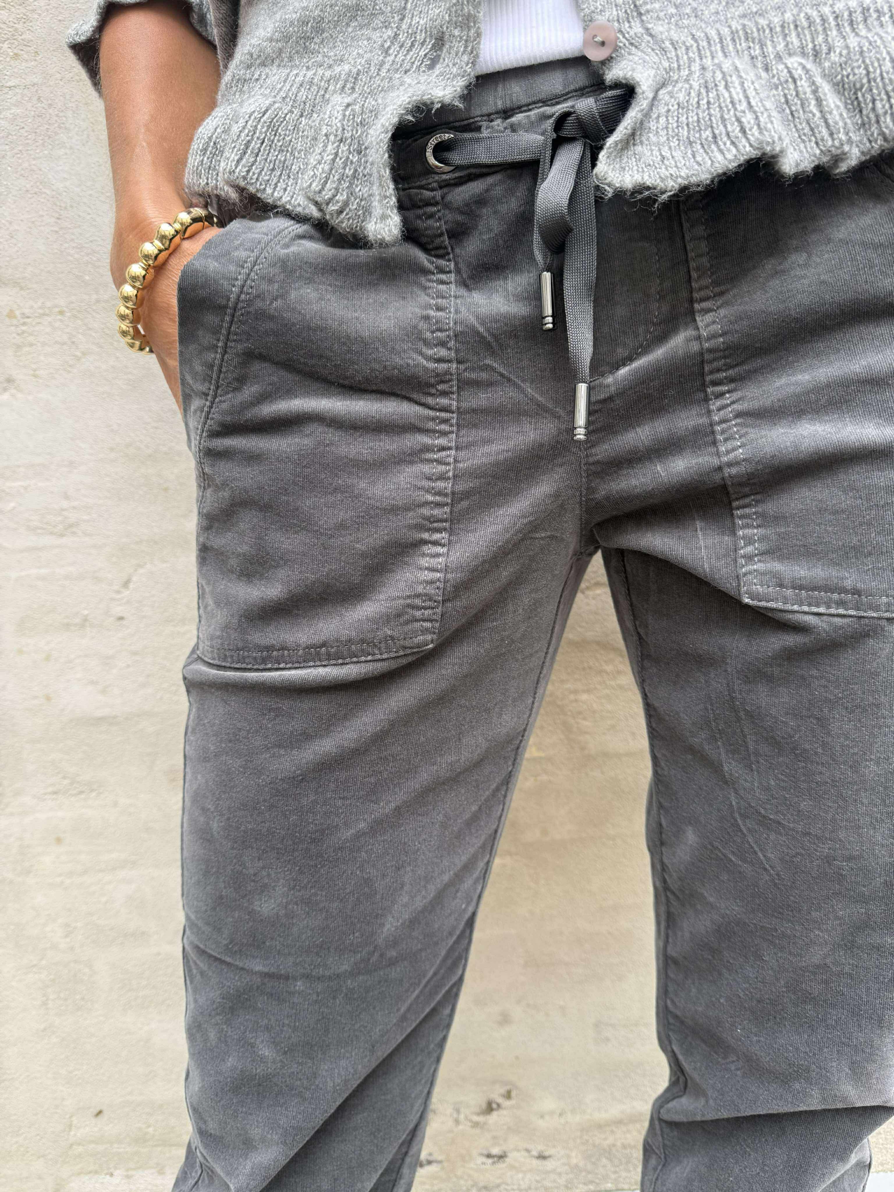 Bonny Corduro bukser - Concrete Grey