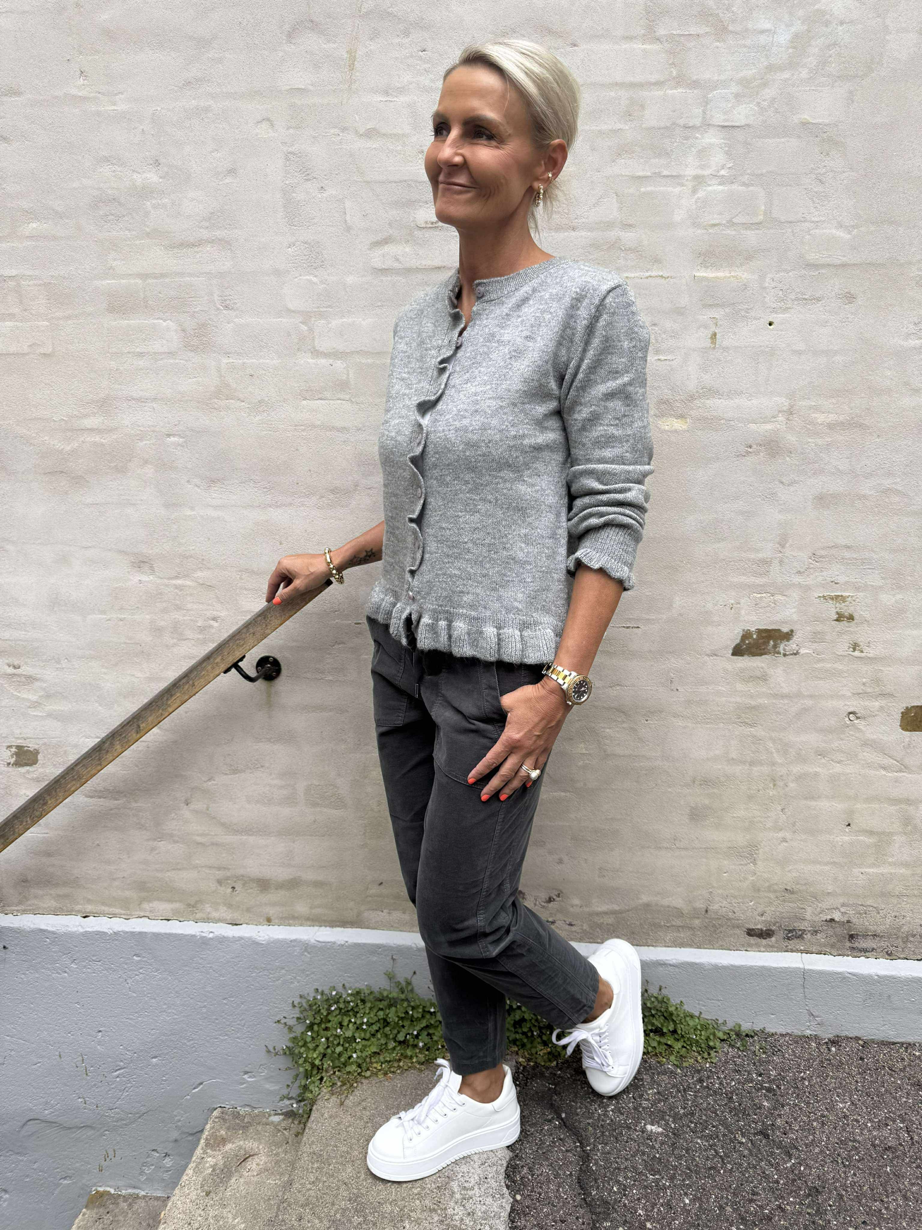 Bonny Corduro bukser - Concrete Grey