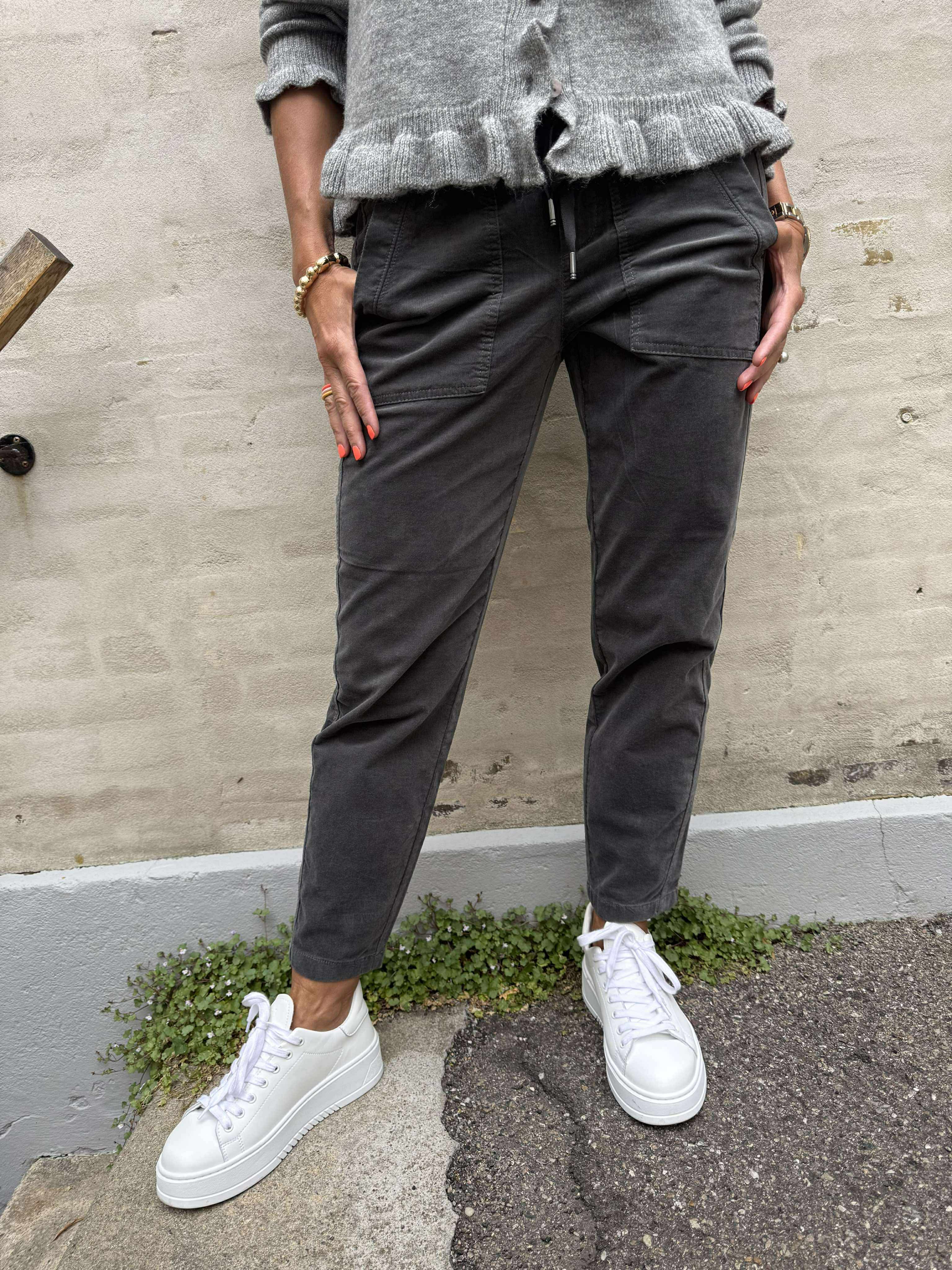 Bonny Corduro bukser - Concrete Grey