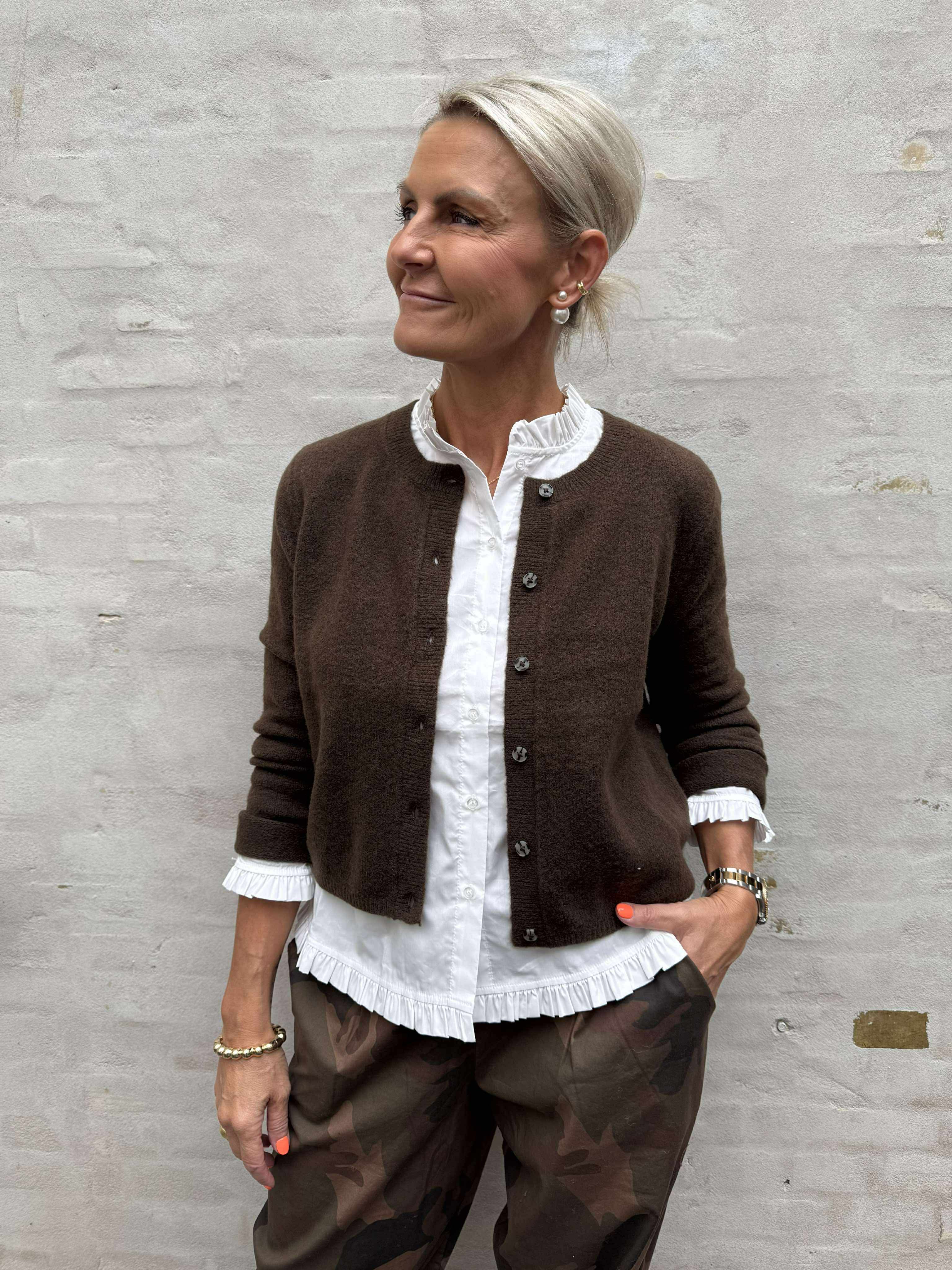 CHLOE LIFE CARDIGAN - Slate Black MELANGE