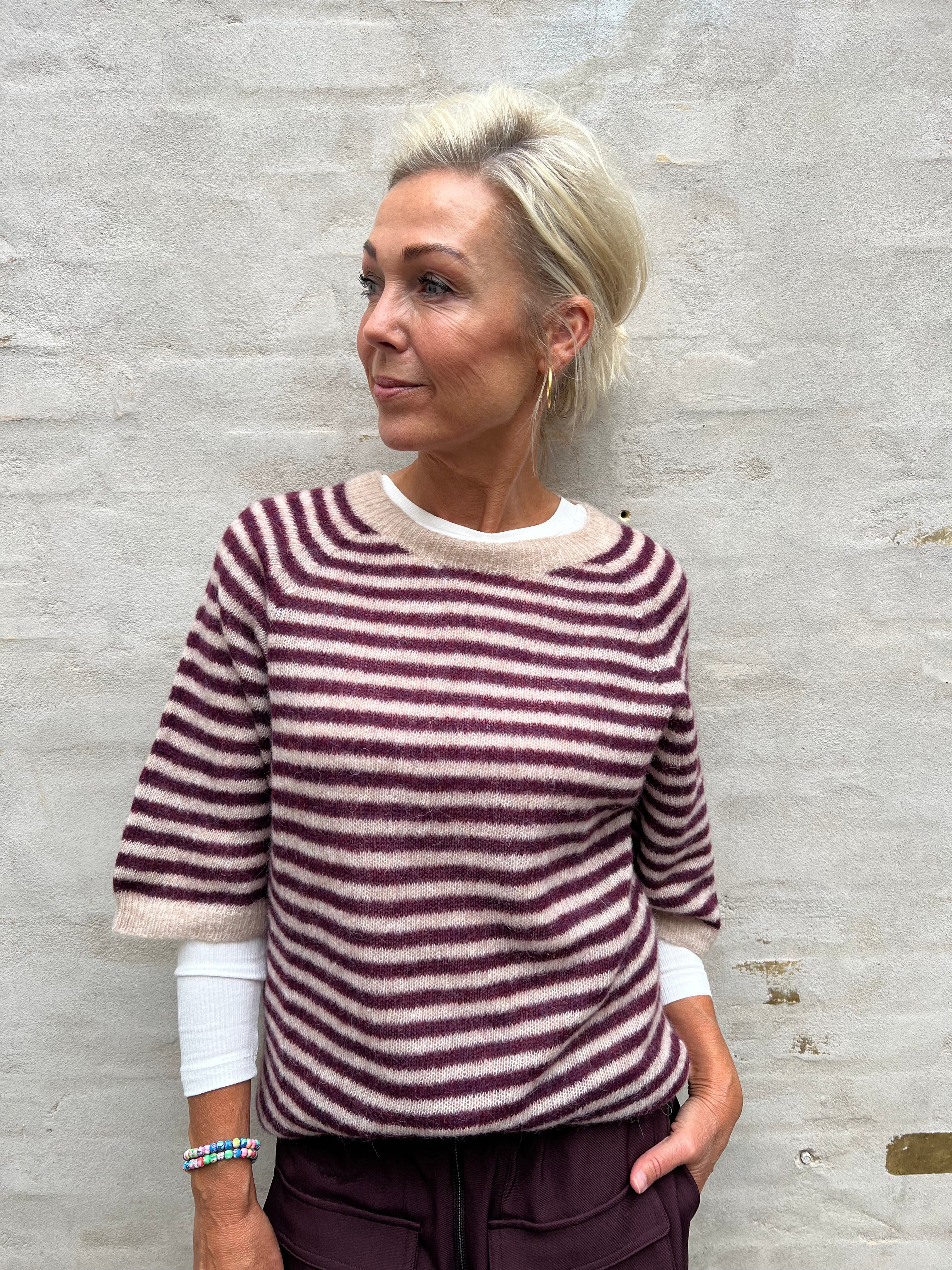 DELL striped jumper - Plum