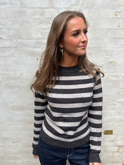 DOFFY O-NECK BLOUSE - Chocolate Torte W. MOON ROCK