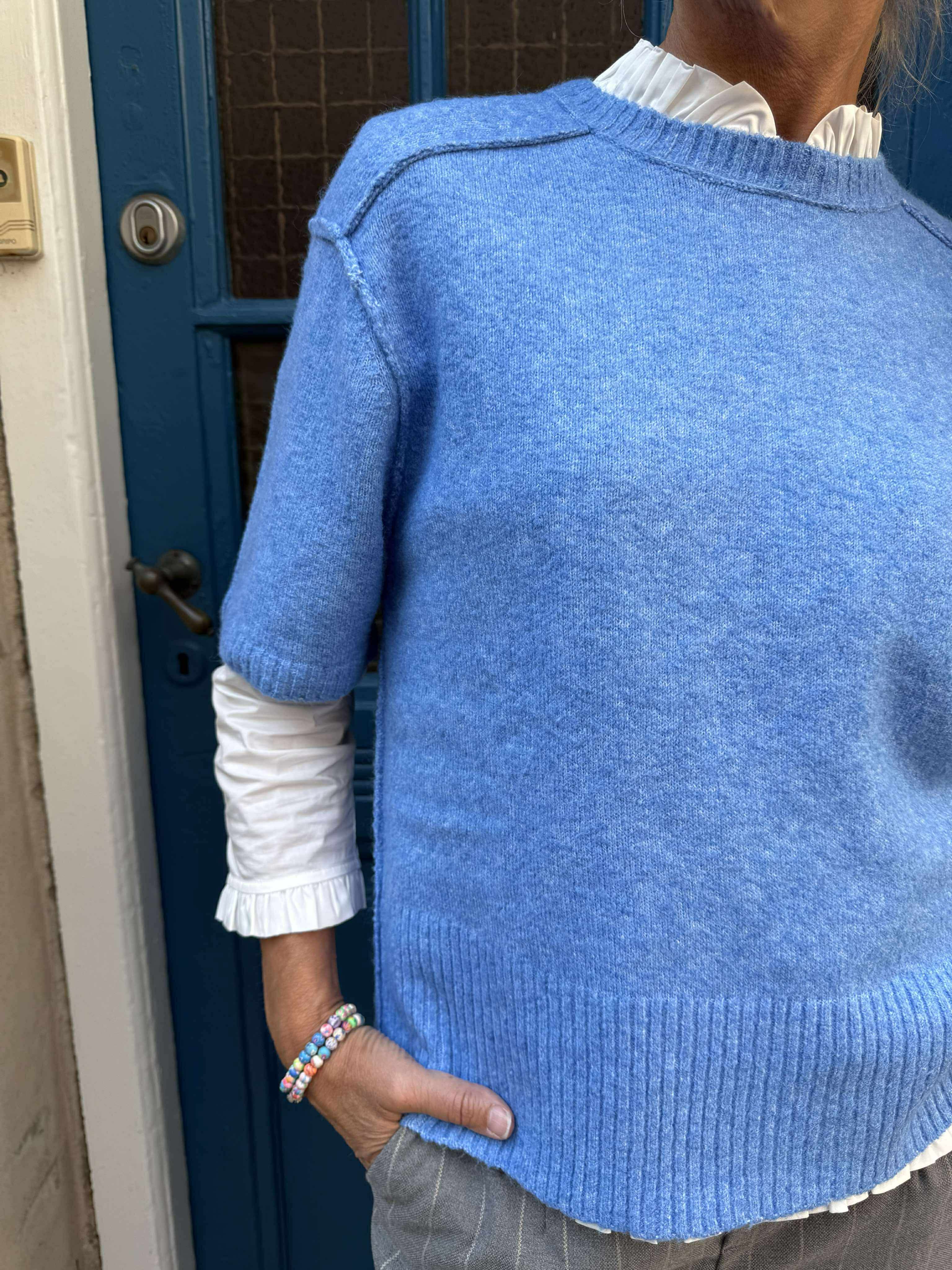 Calay SS Pullover - Victoria Blue Melange