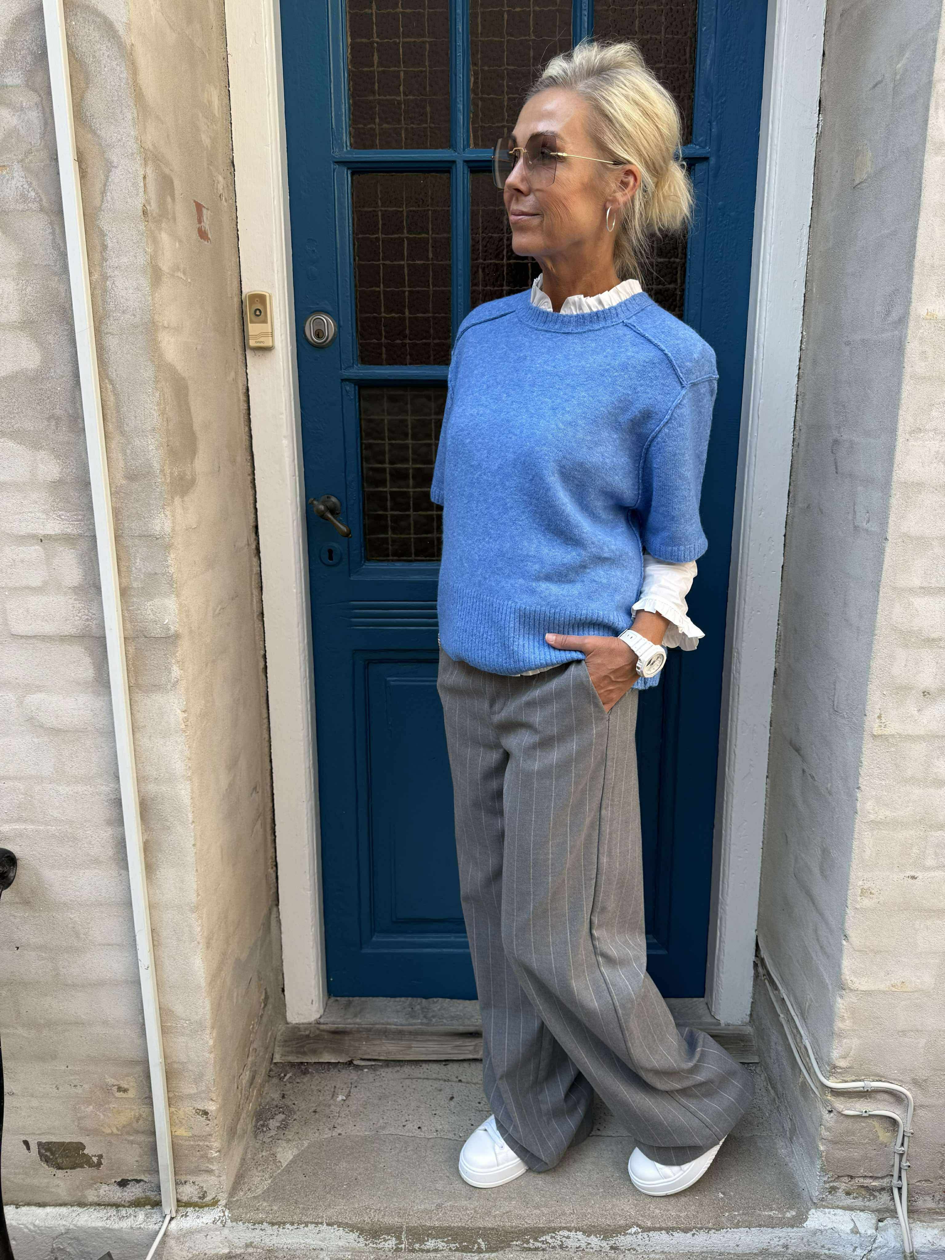 Calay SS Pullover - Victoria Blue Melange