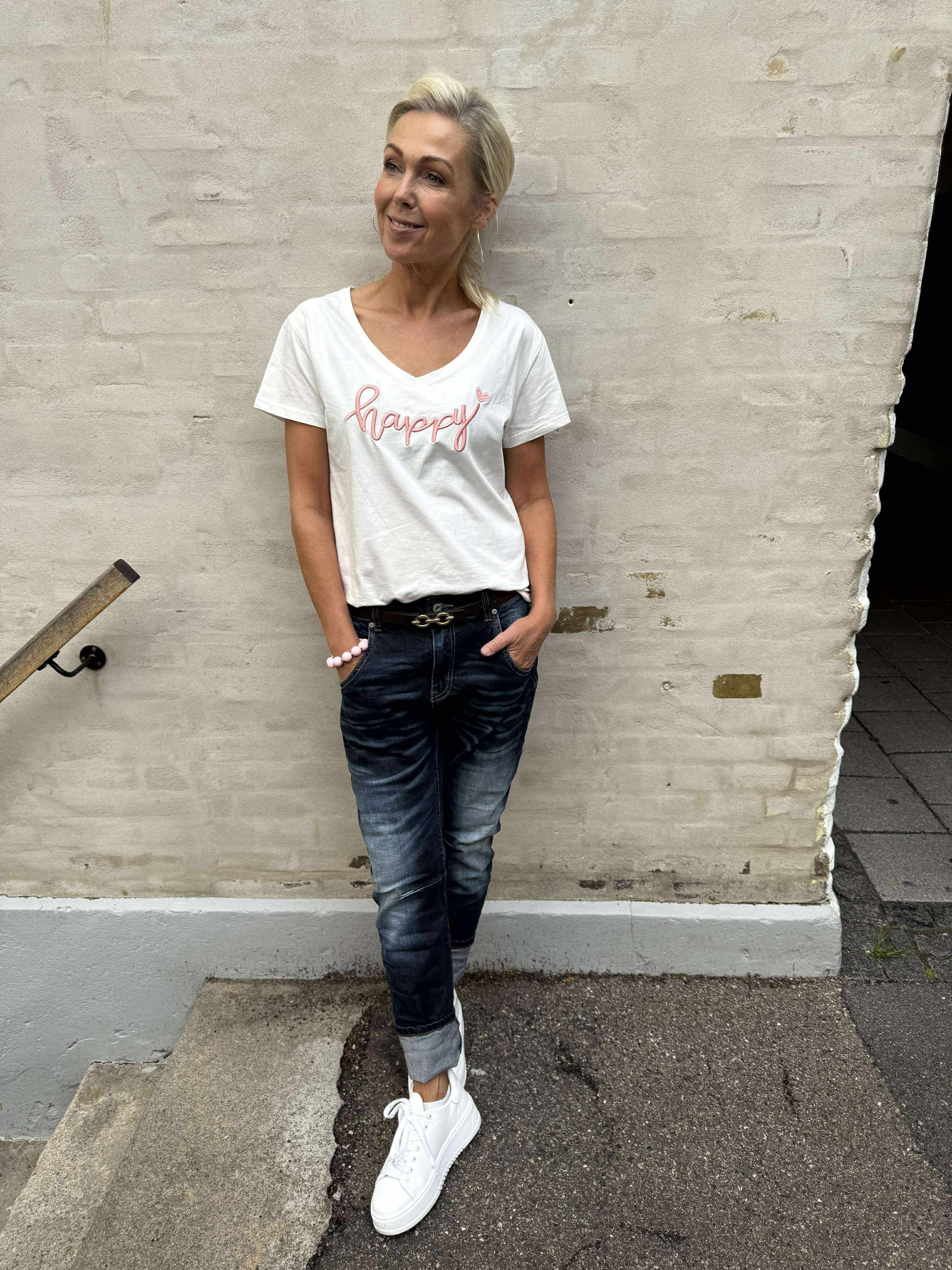 Happy T-shirt - Rosa