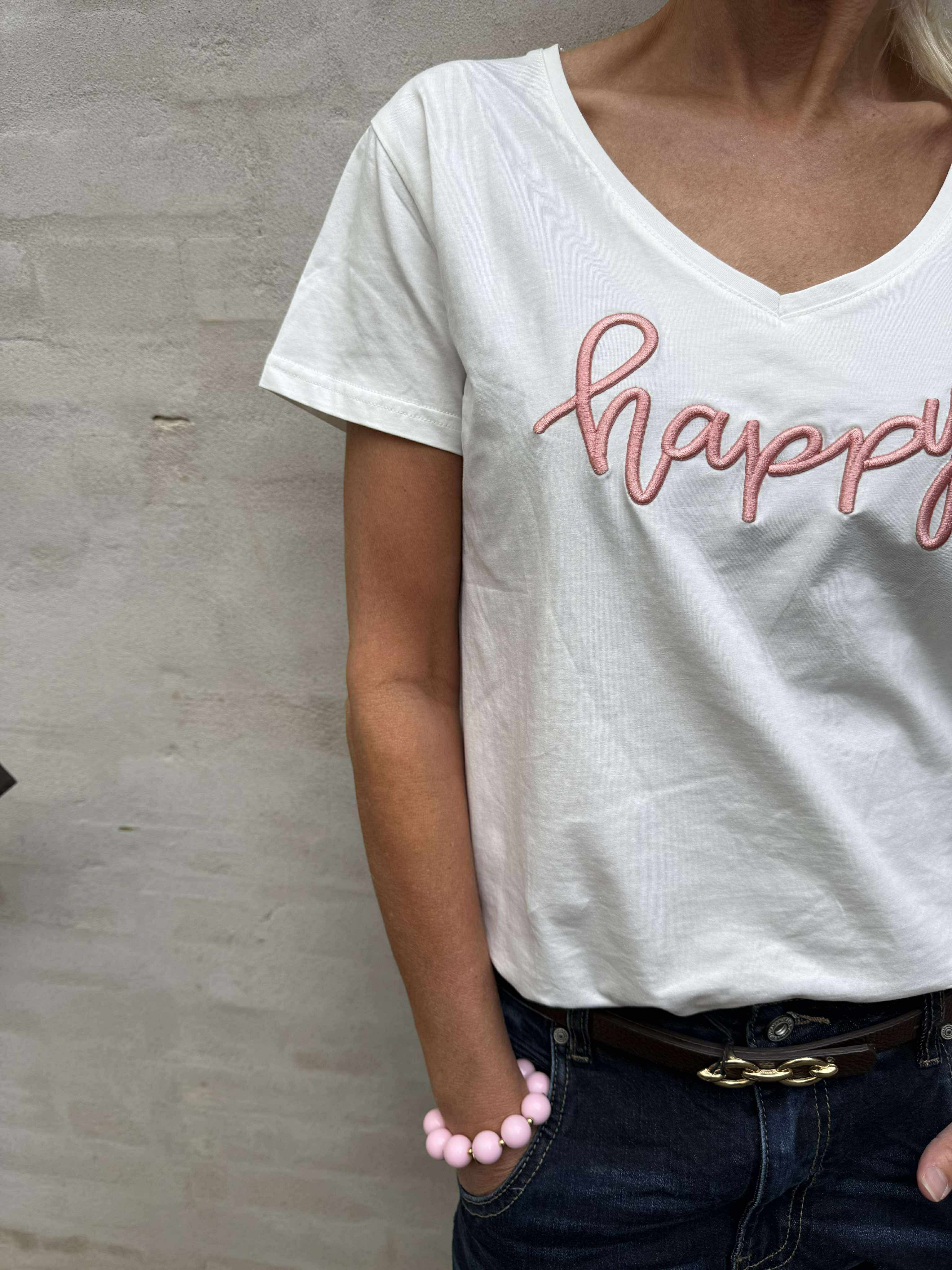 Happy T-shirt - Rosa