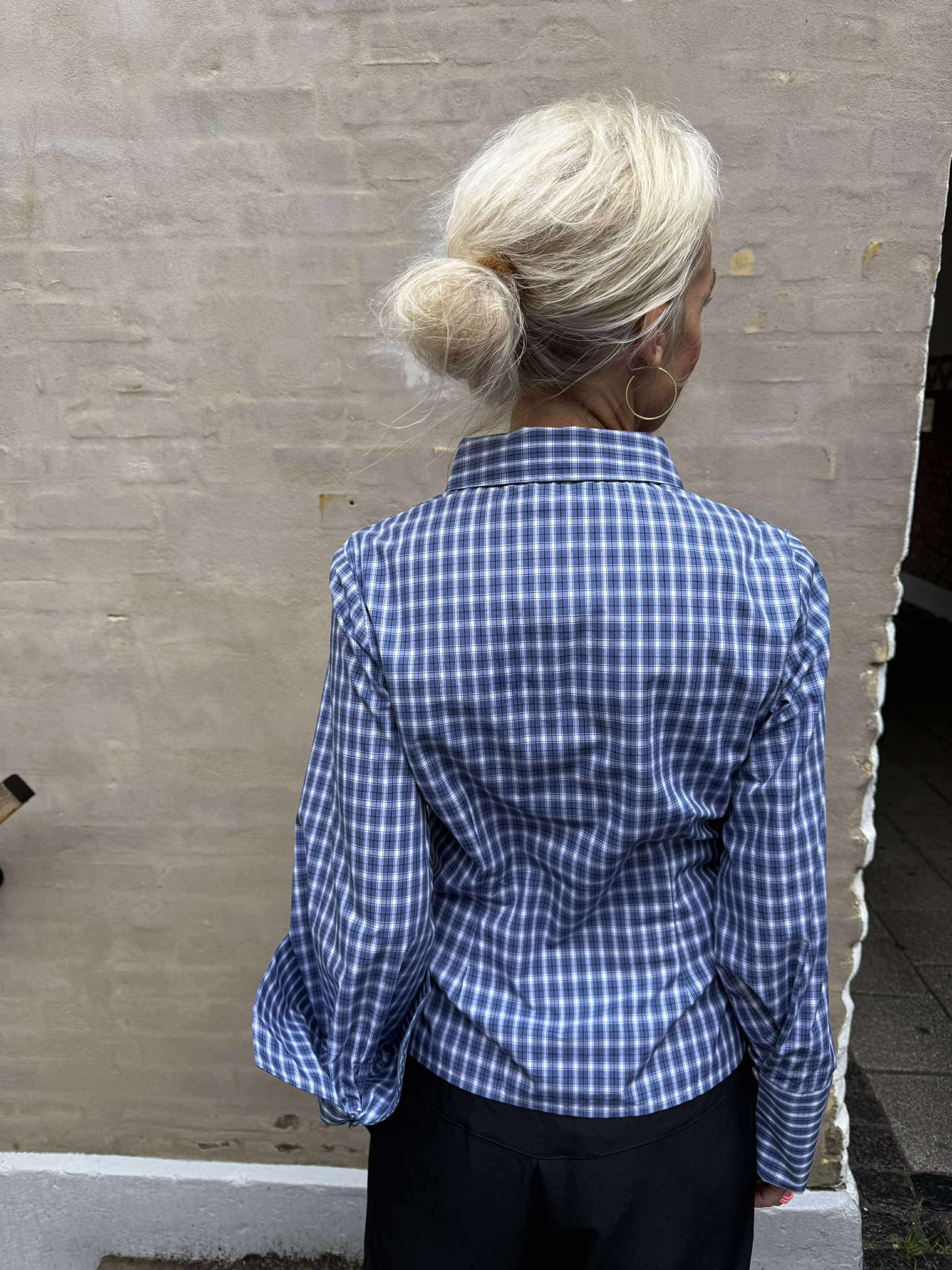 Rosa Check Shirt - Dark Blue
