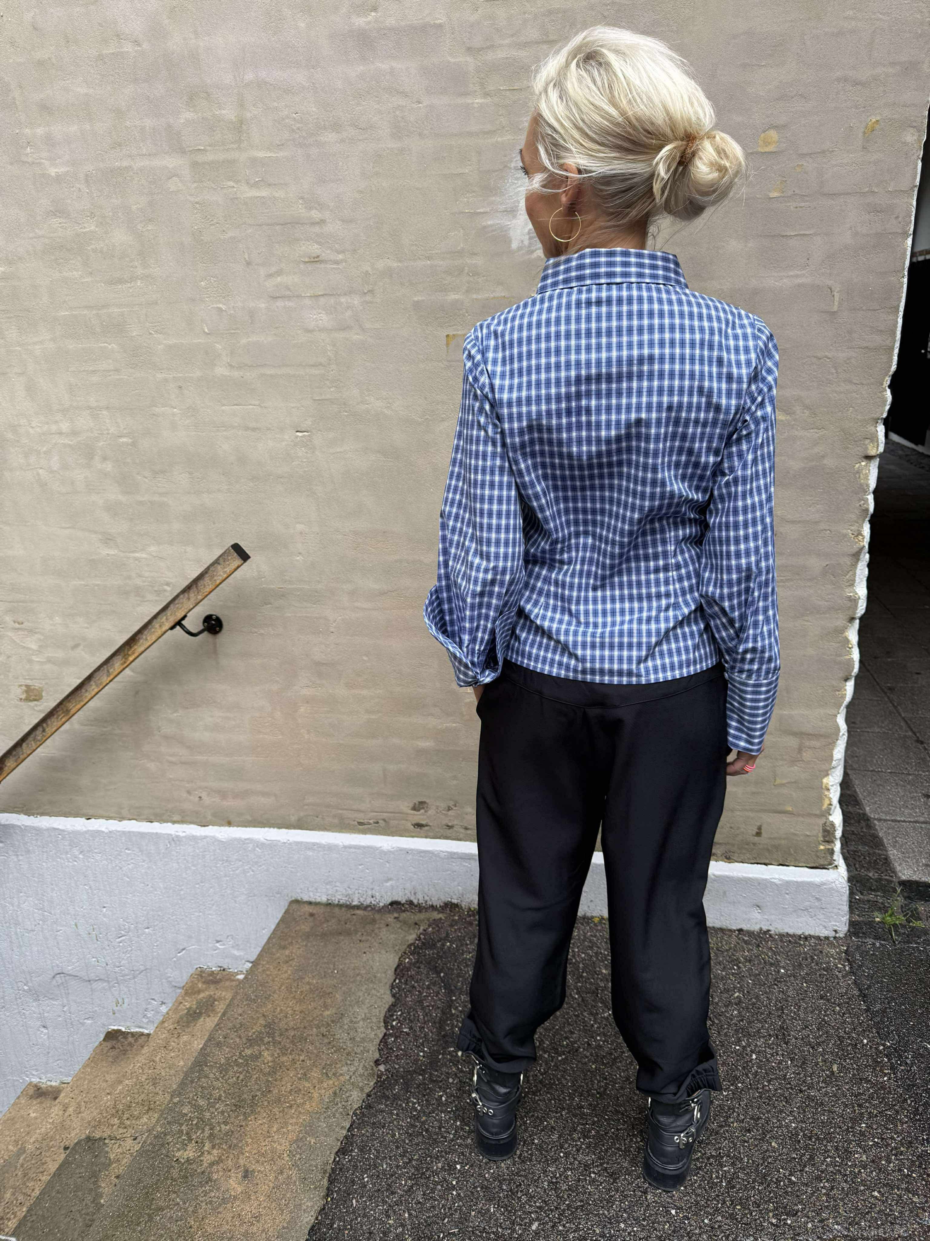 Rosa Check Shirt - Dark Blue