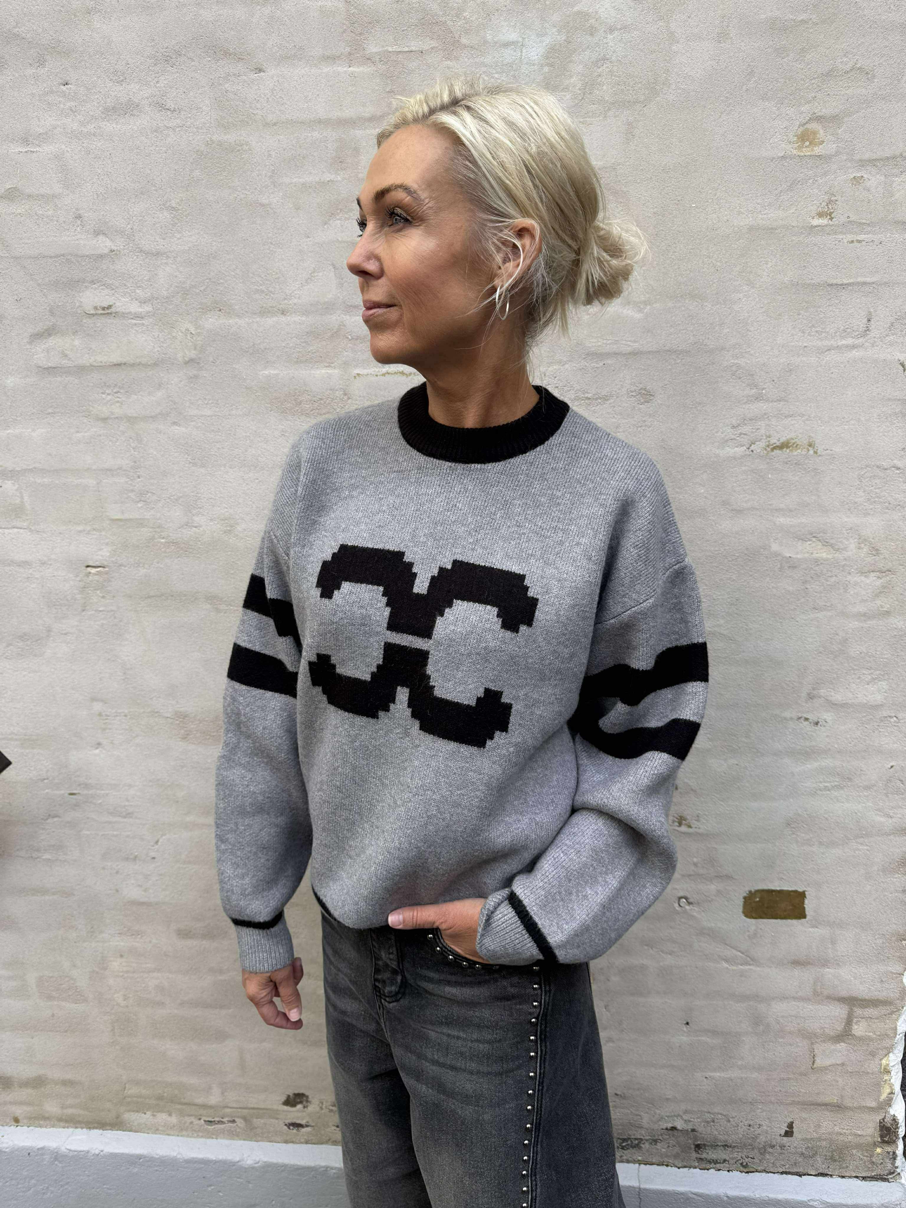 RowCC Coco Logo Knit - Light Grey