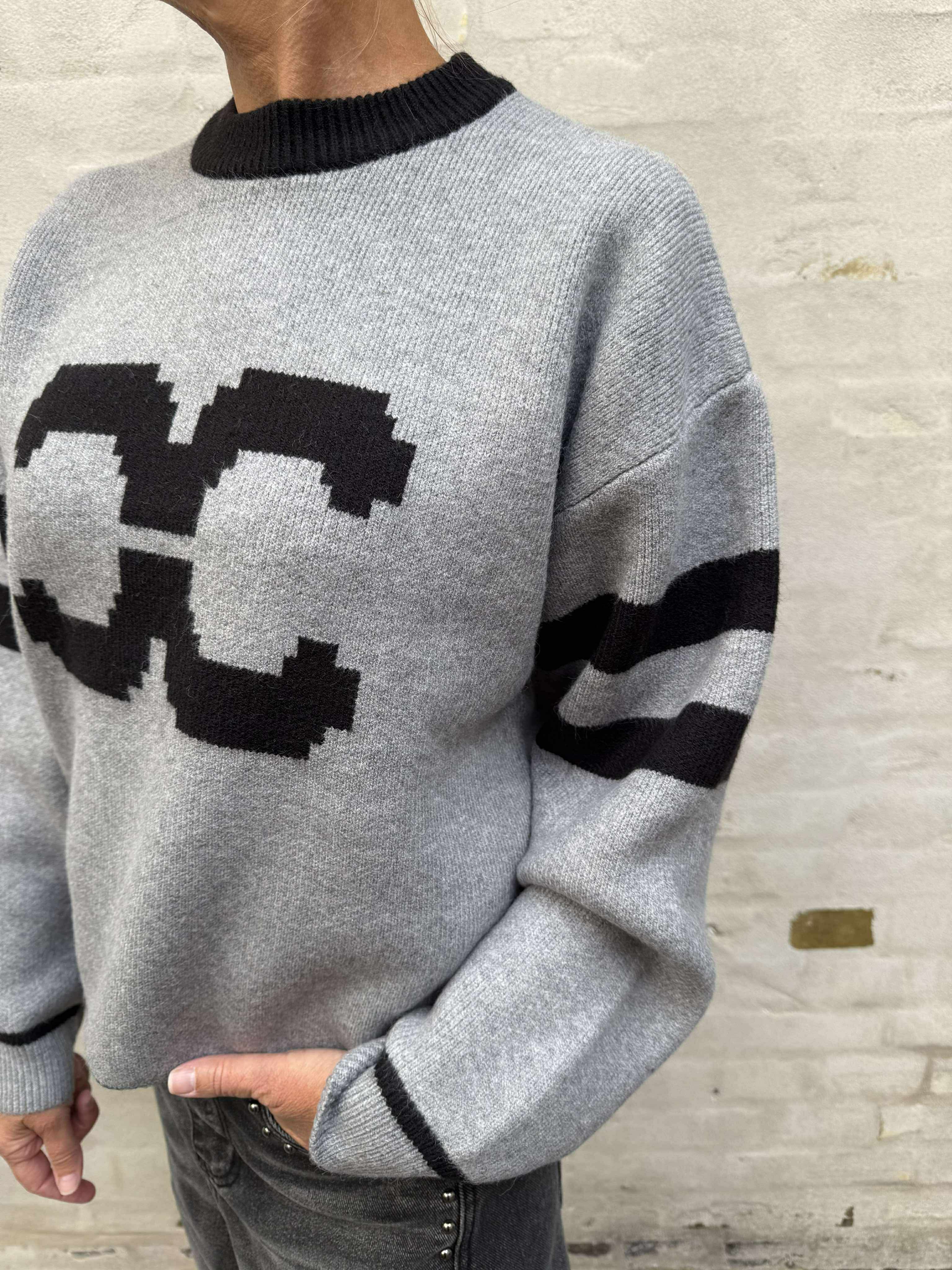 RowCC Coco Logo Knit - Light Grey